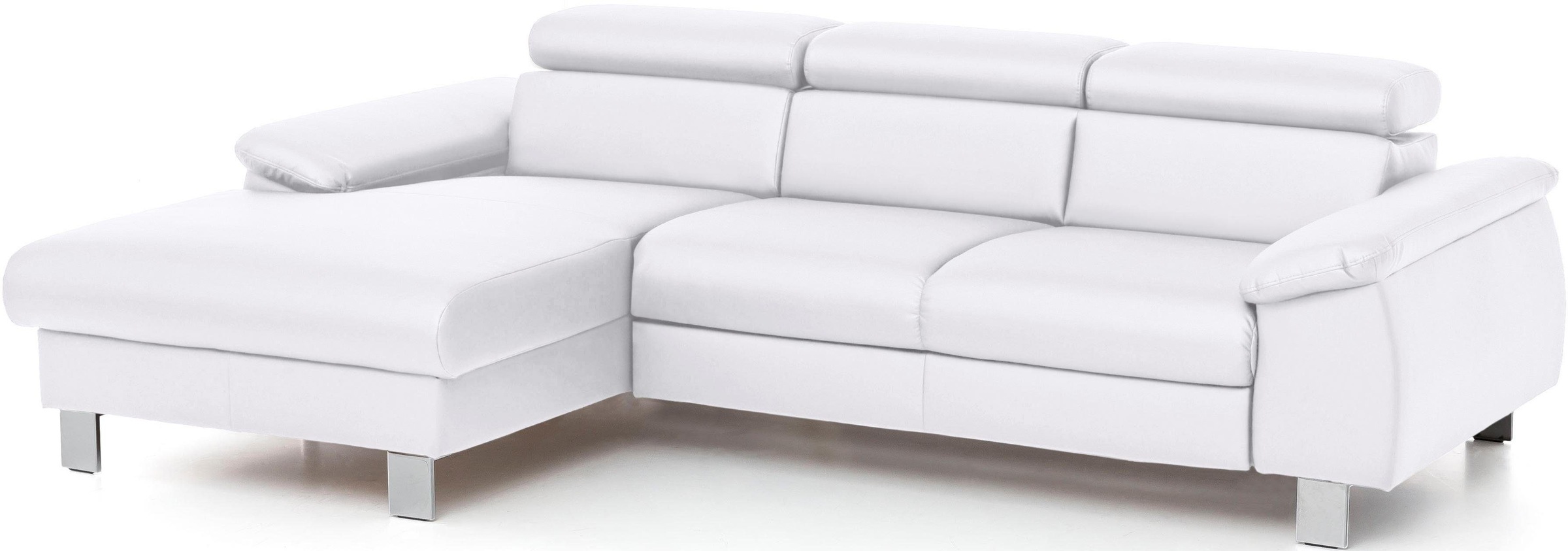 COTTA Ecksofa »Komaris L-Form, B: 244 cm« mit Kopfteilverstellung, optional günstig online kaufen