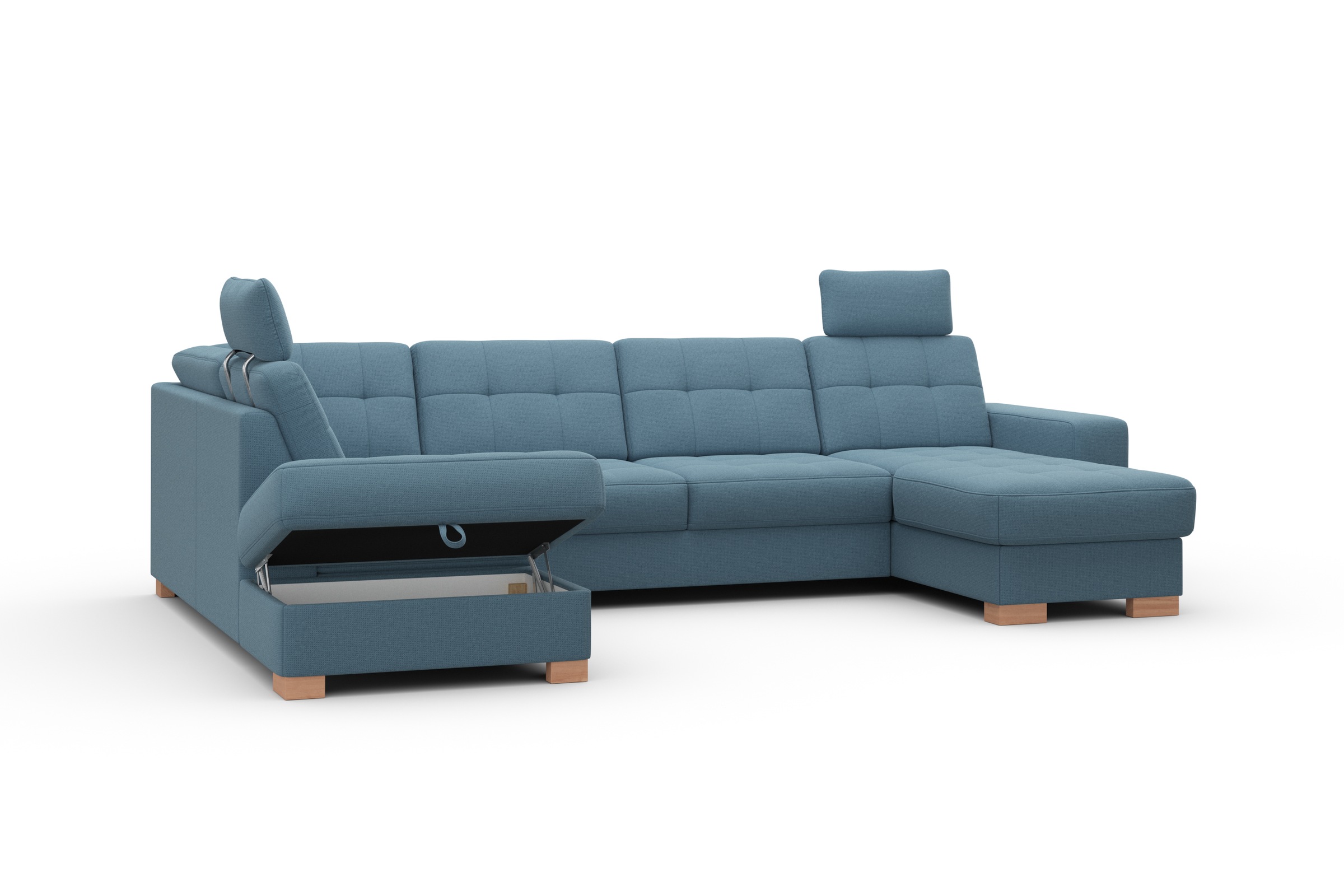 sit&more Wohnlandschaft »Quincy U-Form«, wahlweise mit Bettfunktion und Bettkasten