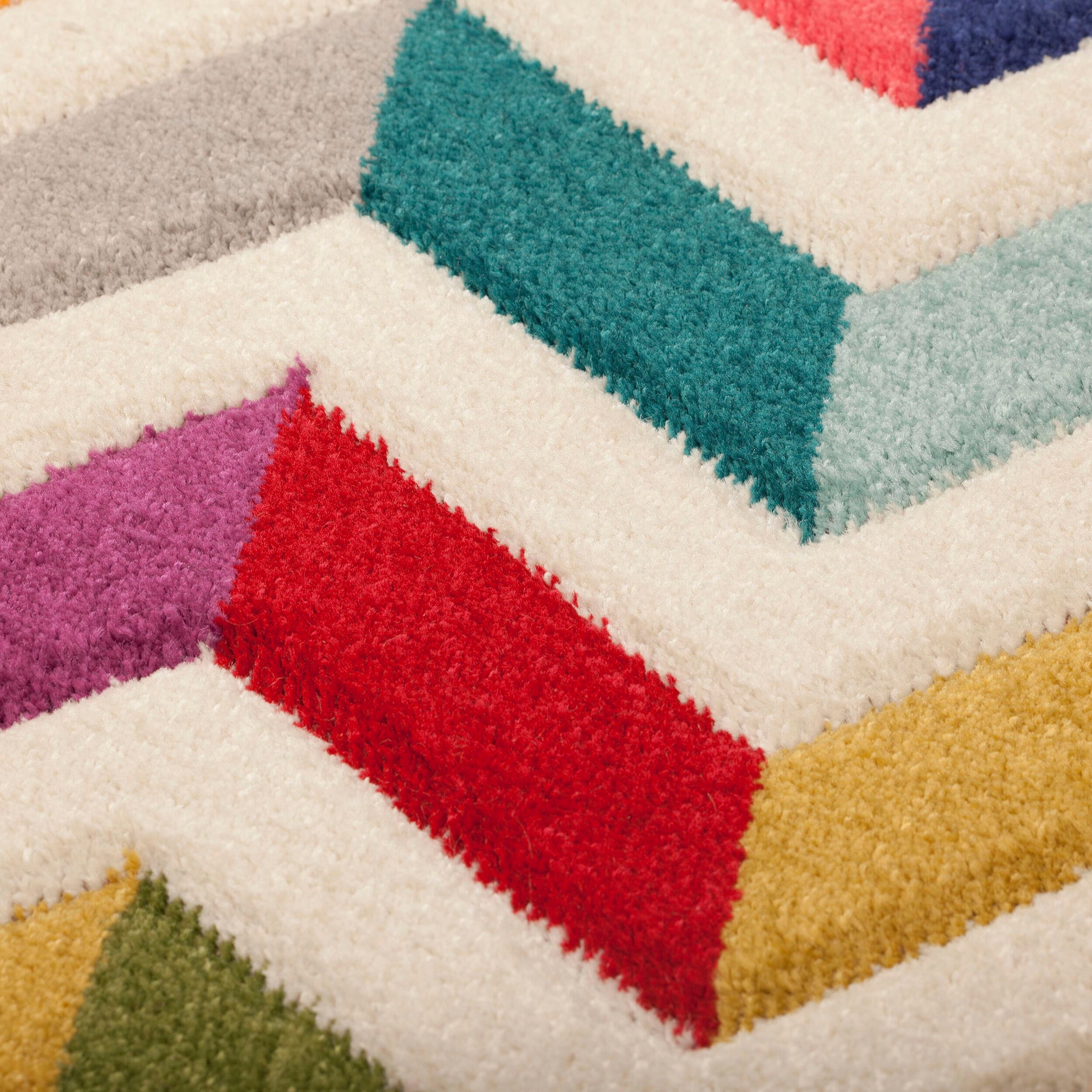 FLAIR RUGS Teppich »Bolero«, rund, fußbodenheizungsgeeignet, geometrisches  Muster, gemustert, Zickzack bequem und schnell bestellen