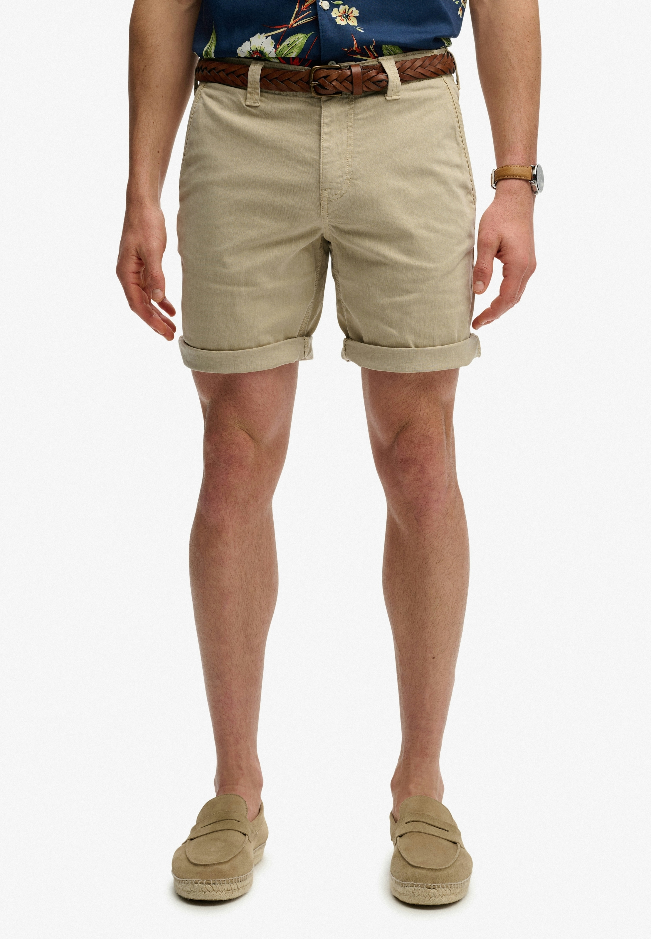 Superdry Chinoshorts »UTILITY CHINO SHORT«  mit Baumwollmischung, Relaxed Fit, knielang, aus Webmaterial