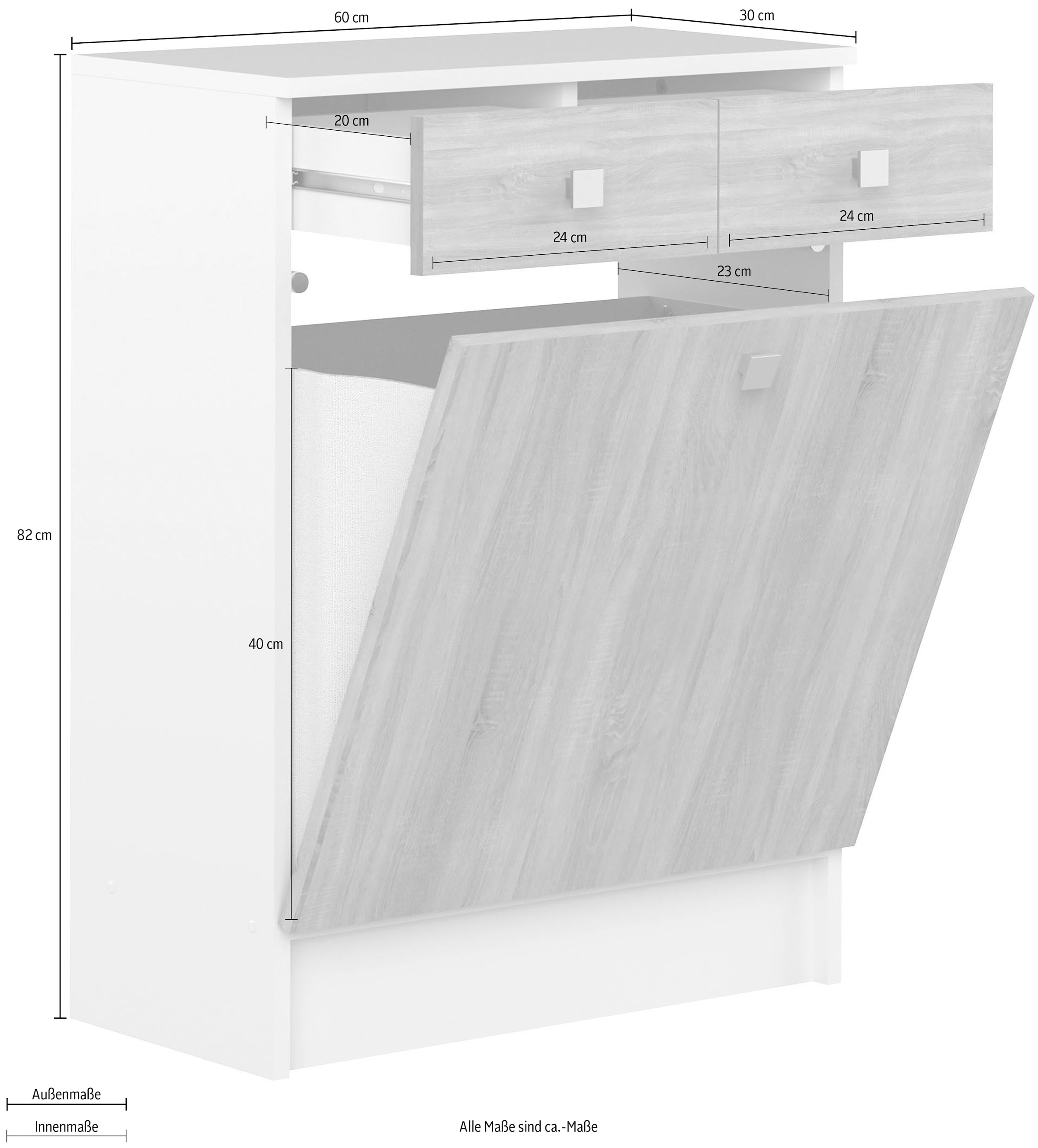 TemaHome Wäscheschrank »Combi Wäscheschrank«