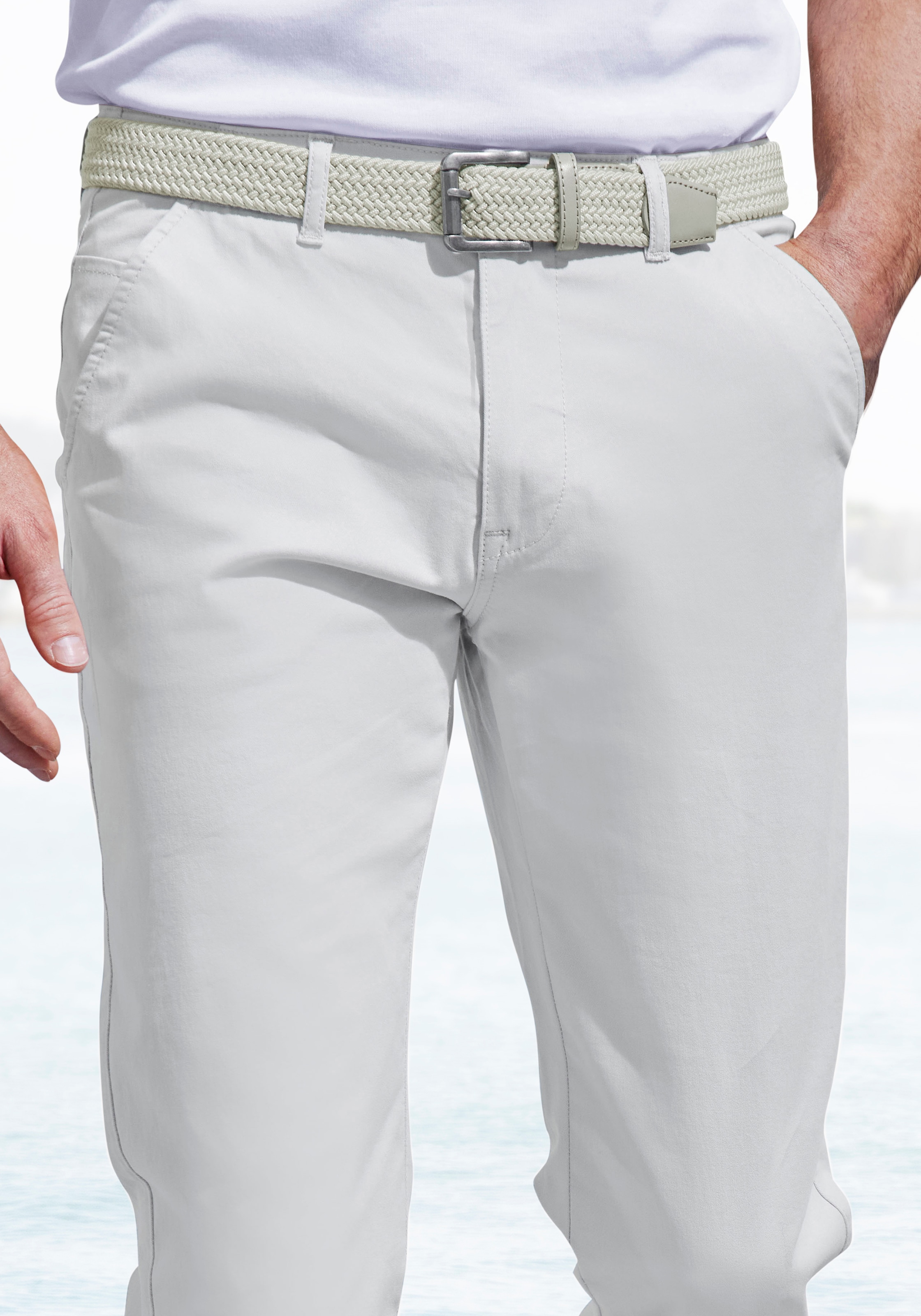 John Devin Chinohose »regular-fit«, aus elastischer Baumwoll-Qualität