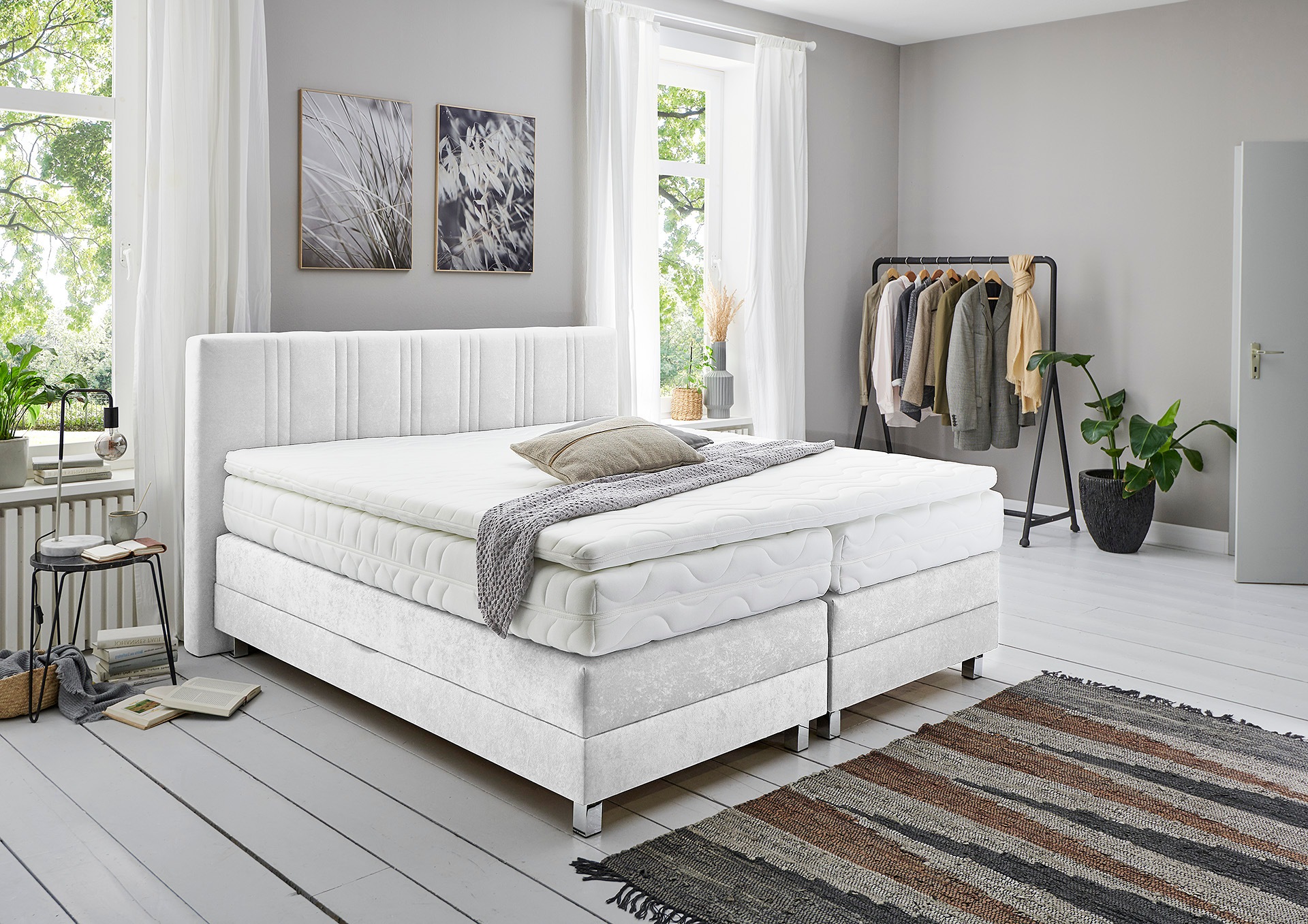 Westfalia Schlafkomfort Boxspringbett wahlweise mit Bettkasten und Topper günstig online kaufen