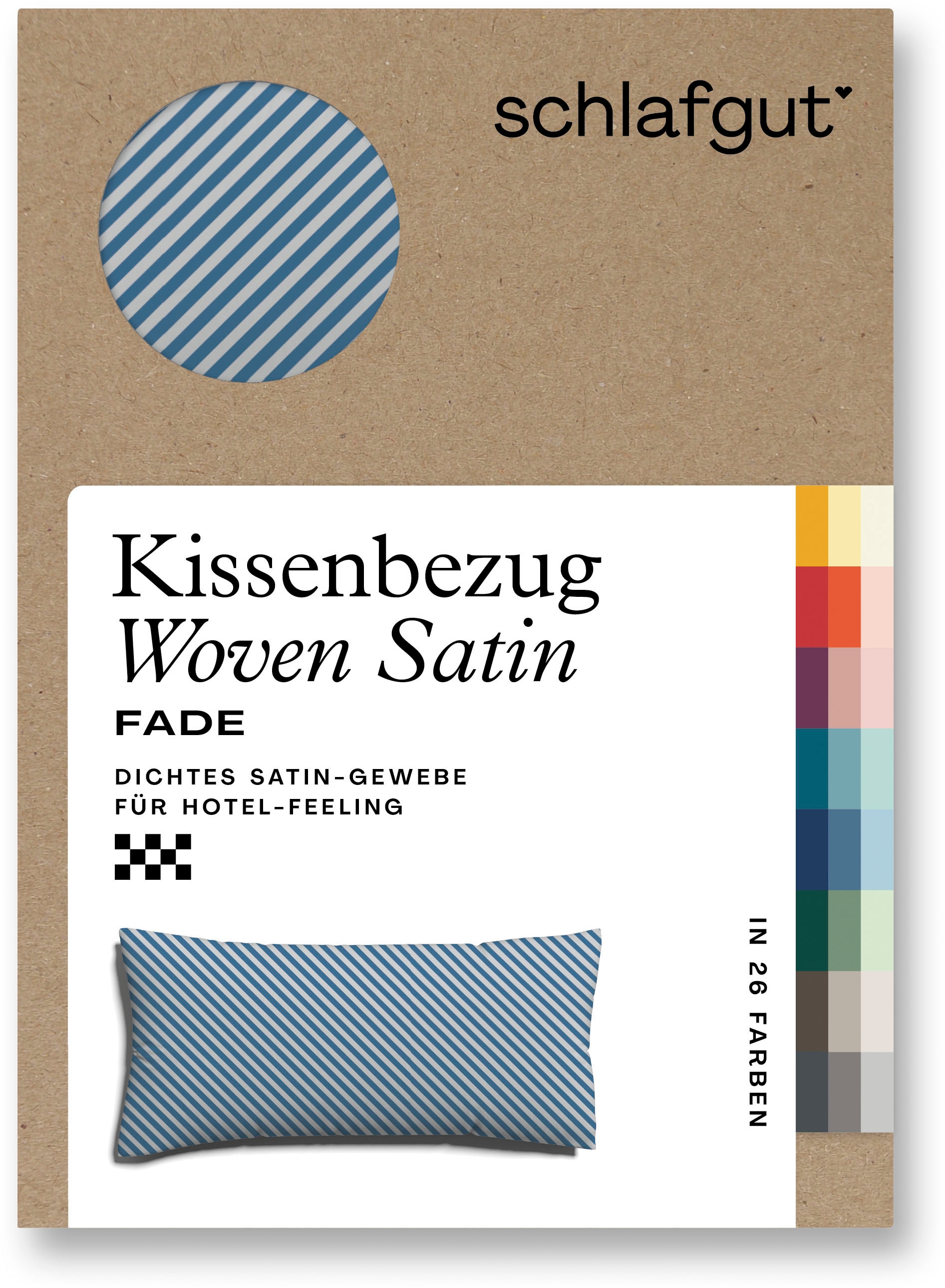 Schlafgut Kissenbezug »Woven Satin Fade«, (1 St.), mit Farbverlauf