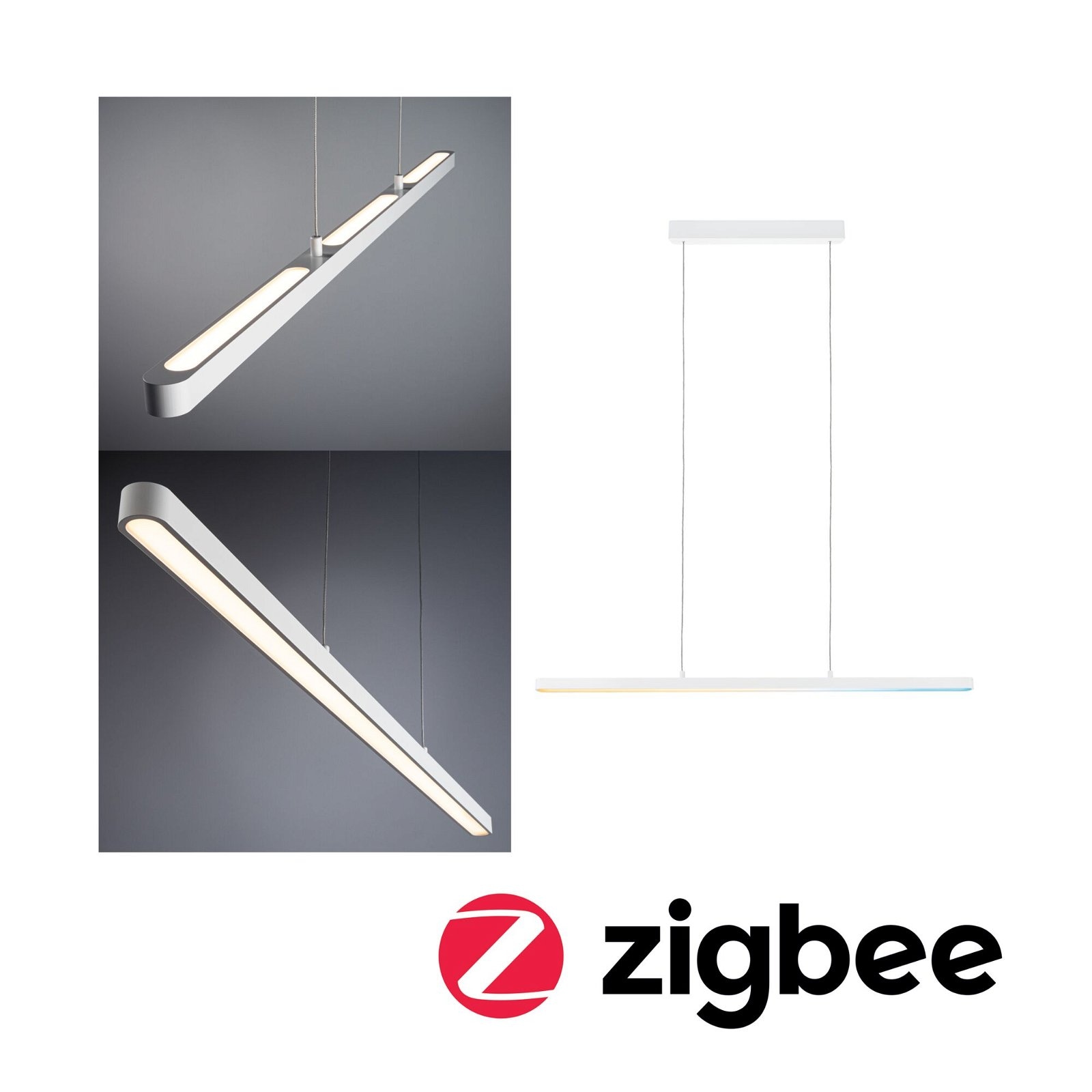 Paulmann LED Pendelleuchte »Lento Smart Home Zigbee 3x13,5W 230V Aluminium/ günstig online kaufen