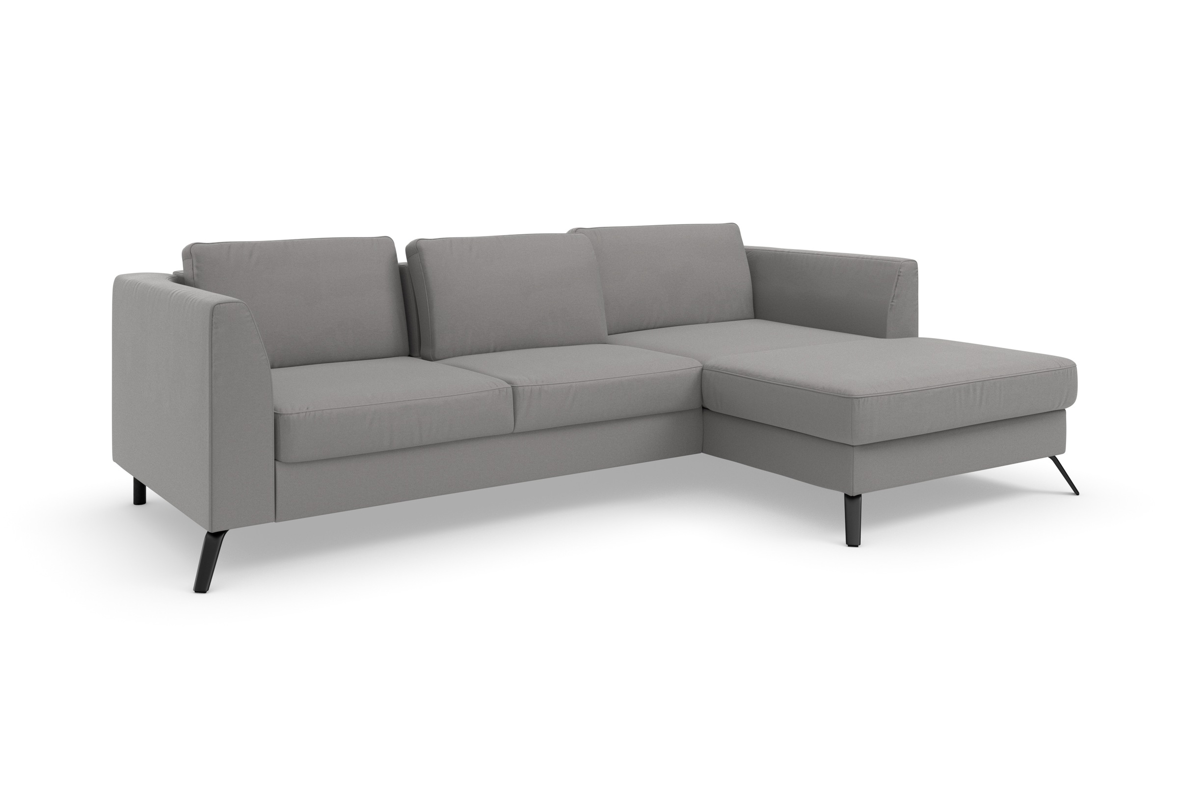 sit&more Ecksofa »Olsen L-Form«, inklusive Sitztiefenverstellung, wahlweise mit Bettfunktion, 15cm hoch