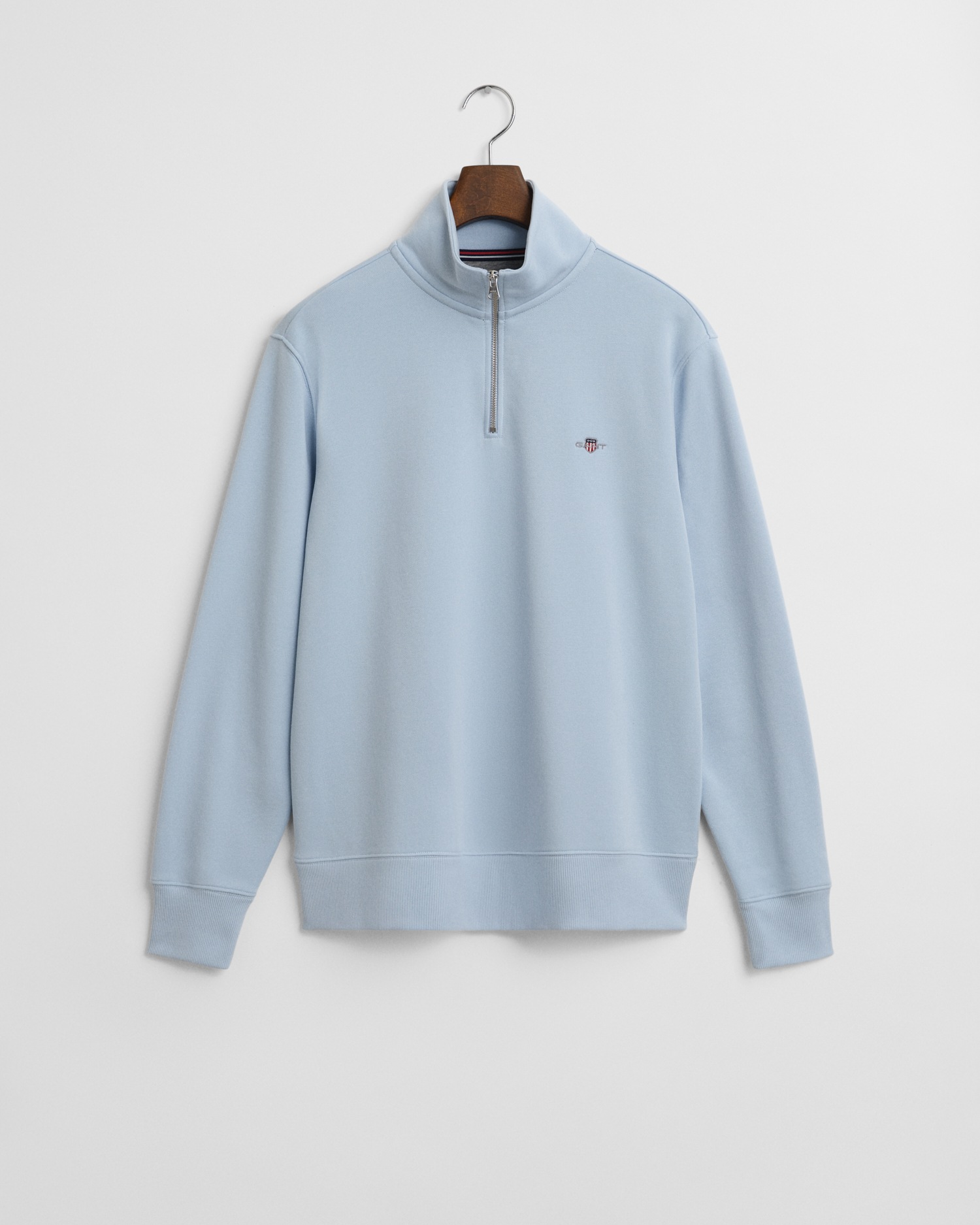 Gant Sweatshirt »REG SHIELD HALF ZIP SWEAT«, mit Logostickerei auf der Brust
