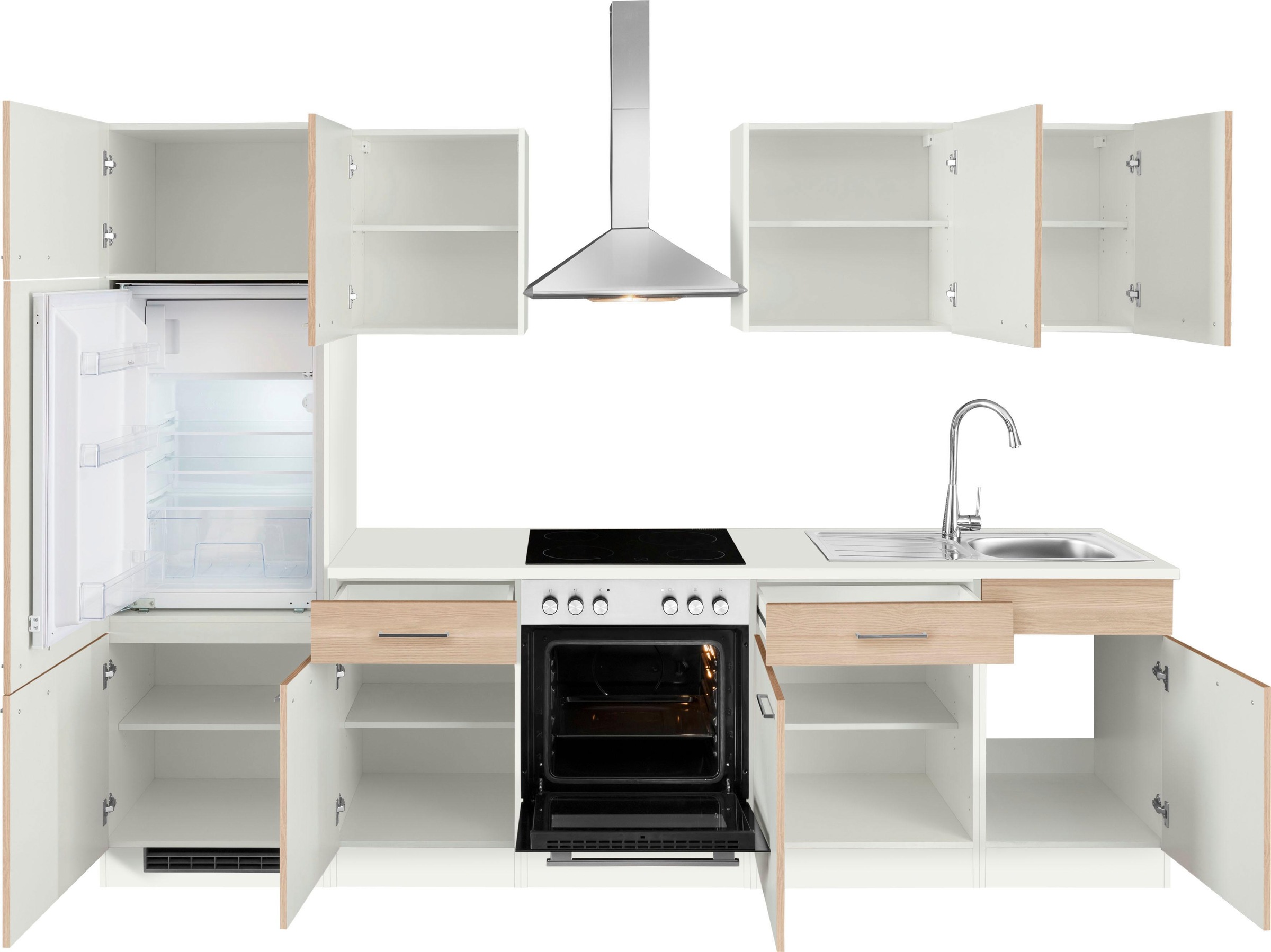 wiho Küchen Küchenzeile »Zell«, ohne E-Geräte, Breite 280 cm auf Raten  kaufen | Vorratsschränke