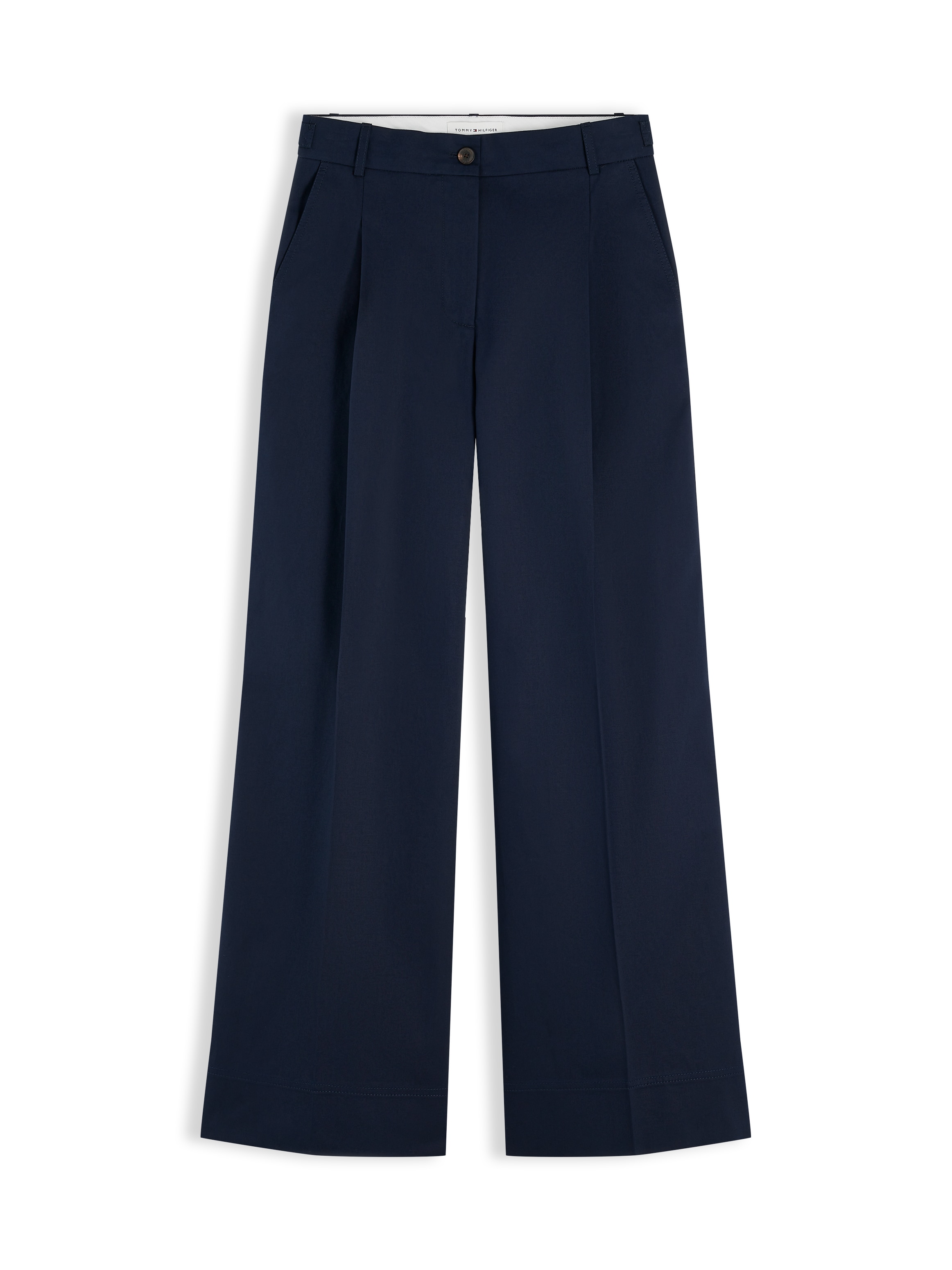 Tommy Hilfiger Anzughose »CHINO DRESSING WIDE LEG«  Aus reiner Baumwolle, mit weiter Beinform
