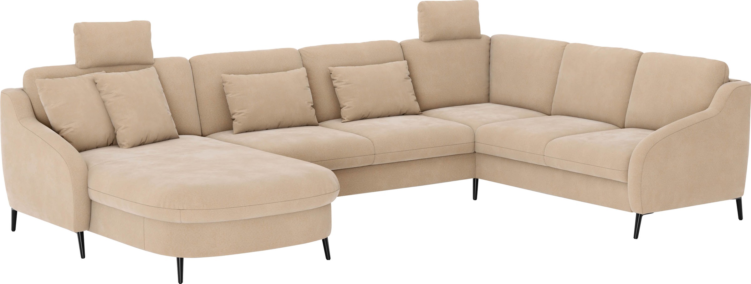 sit&more Wohnlandschaft »Soul U-Form«, wahlweise mit Bettfunktion und Bettkasten oder Schubkasten