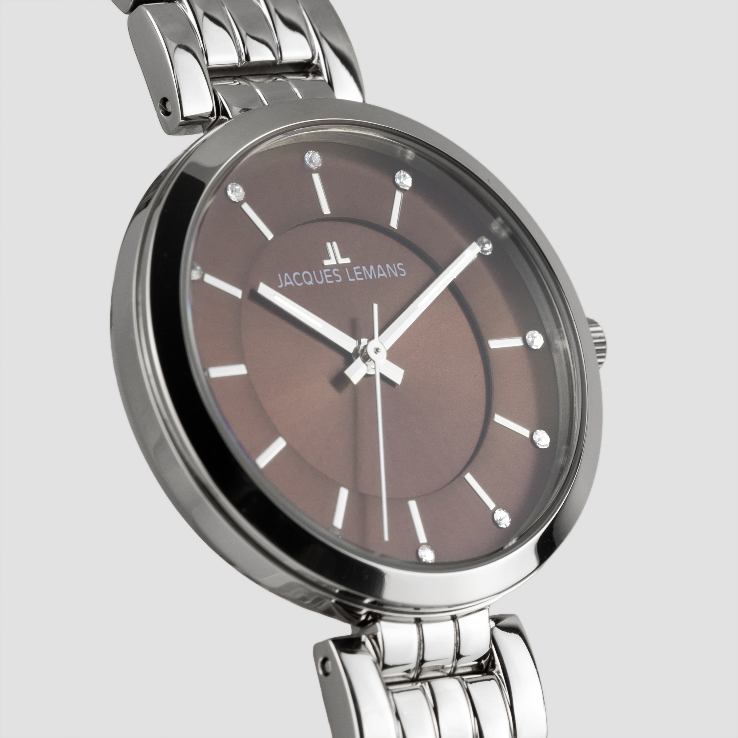 Jacques Lemans Quarzuhr »Milano« Armbanduhr, Damenuhr, Edelstahlarmband, analog