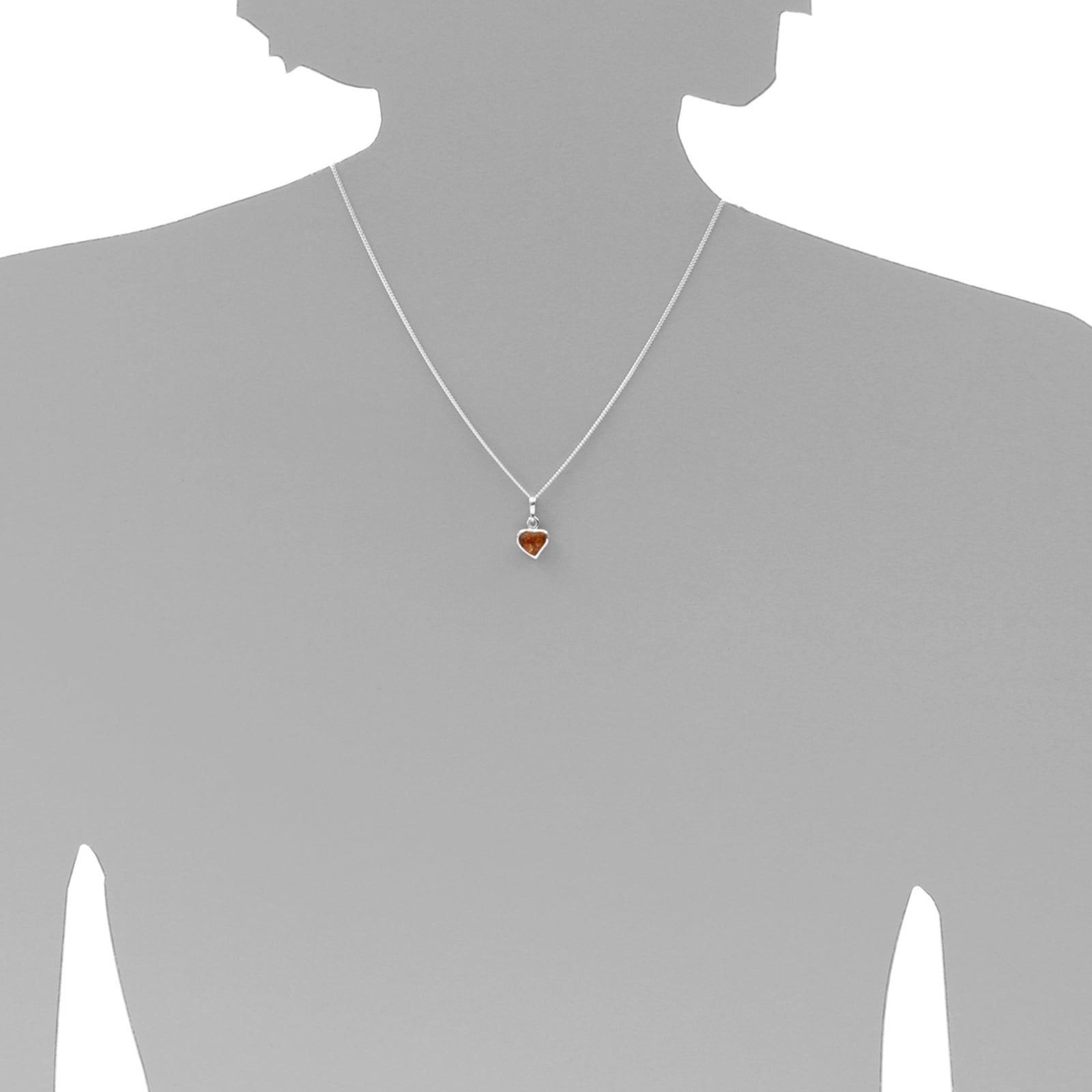 OSTSEE-SCHMUCK Kette mit Anhänger »Ostsee-Schmuck Kette mit Anhänger kleines Herz«, (2 tlg.)