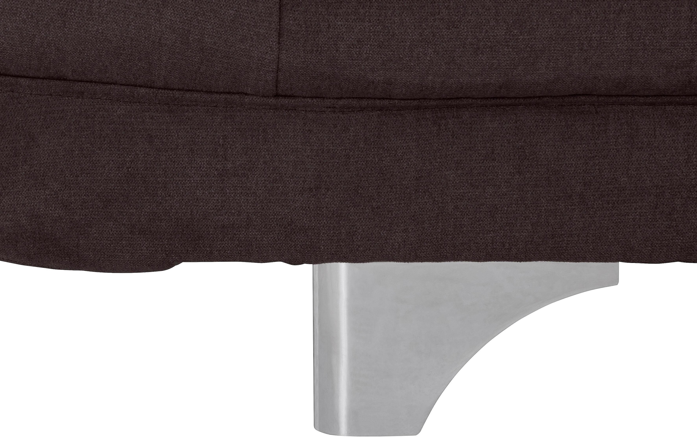 COTTA Polstergarnitur »Enterprise«, (Set), Set bestehend aus 2,5-Sitzer mit Arm- & Kopfteilverstellung & Hocker