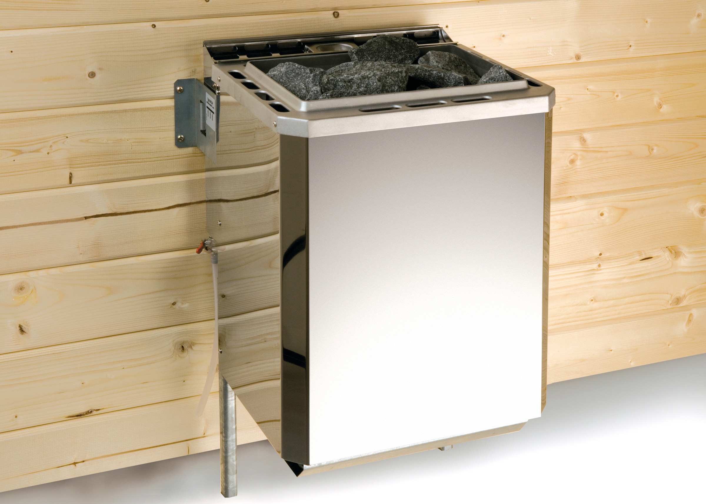 weka Sauna »Vaasa 2 Eck«, 7,5 kW Bio-Kombiofen mit ext. Steuerung