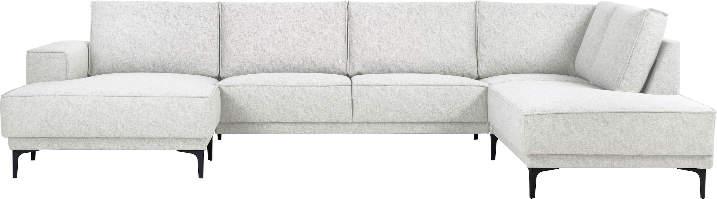 OTTO home Wohnlandschaft »XXL Sofa Oland, Struktur, Flachgewebe, Luxus-Micr günstig online kaufen