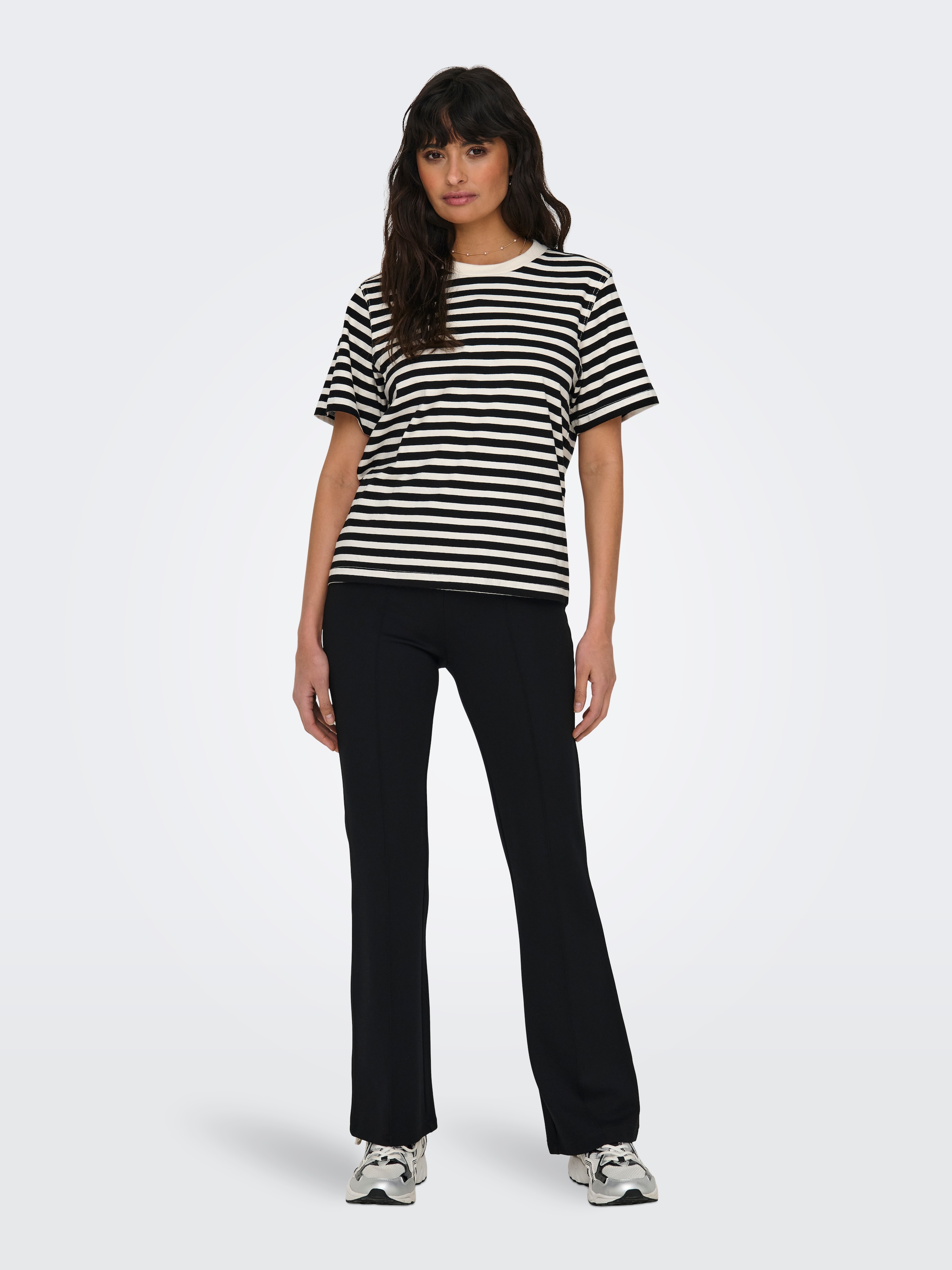 ONLY Kurzarmshirt »ONLLIVINA S/S STRIPE TEE JRS NOOS«