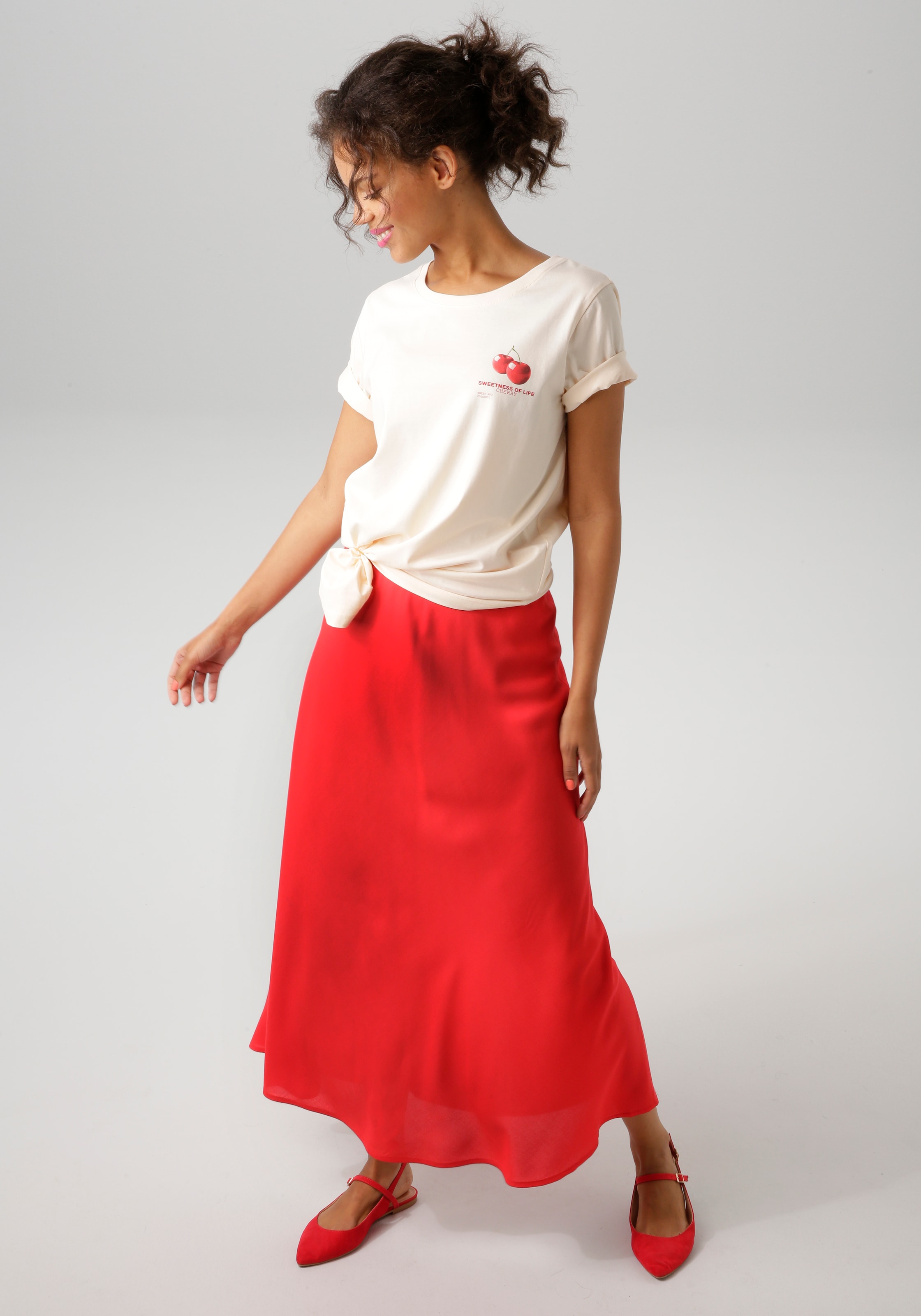 Aniston CASUAL Maxirock, in sommerlichen Farben