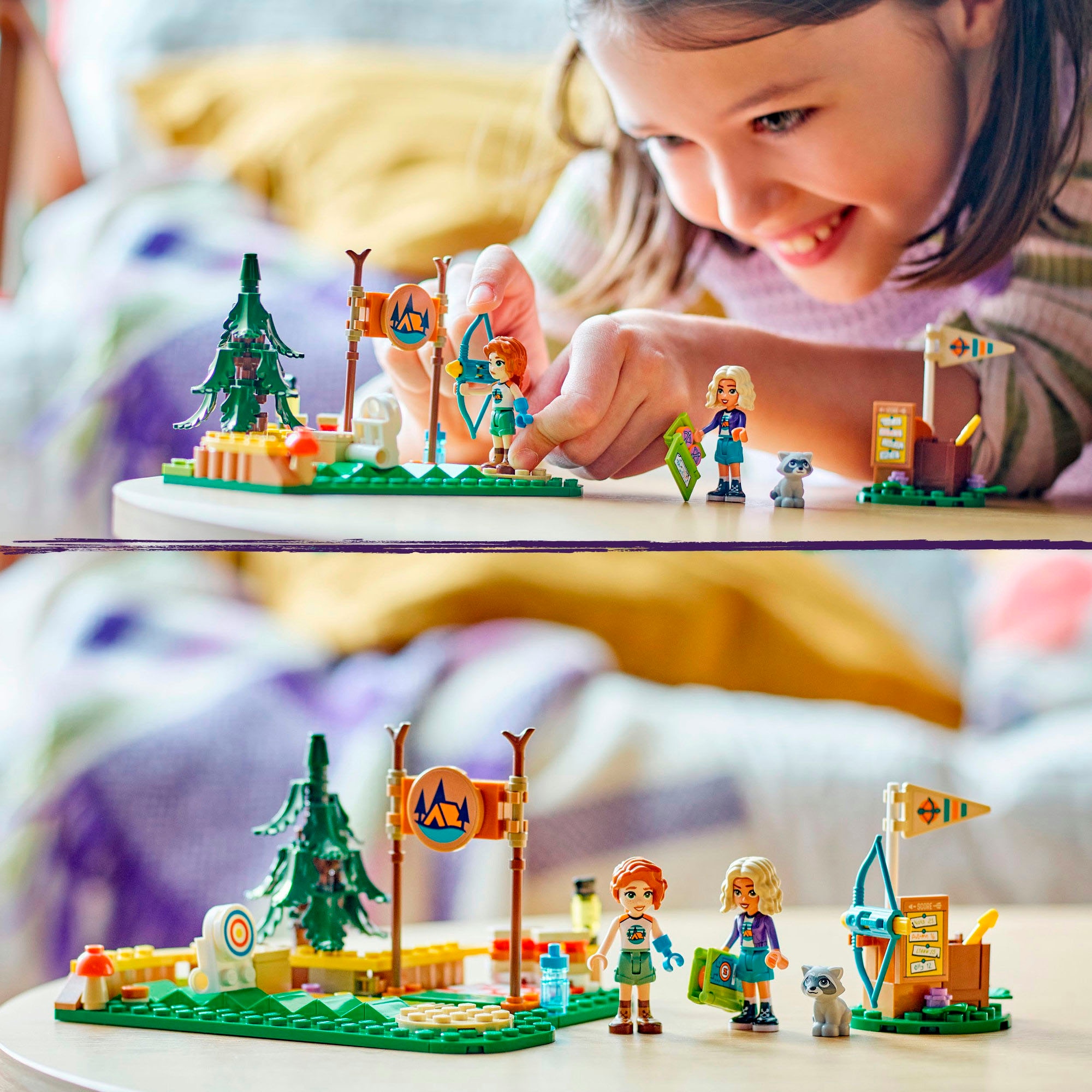 LEGO® Konstruktionsspielsteine »Bogenschießen im Abenteuercamp (42622), LEGO Friends«, (157 St.), Made in Europe
