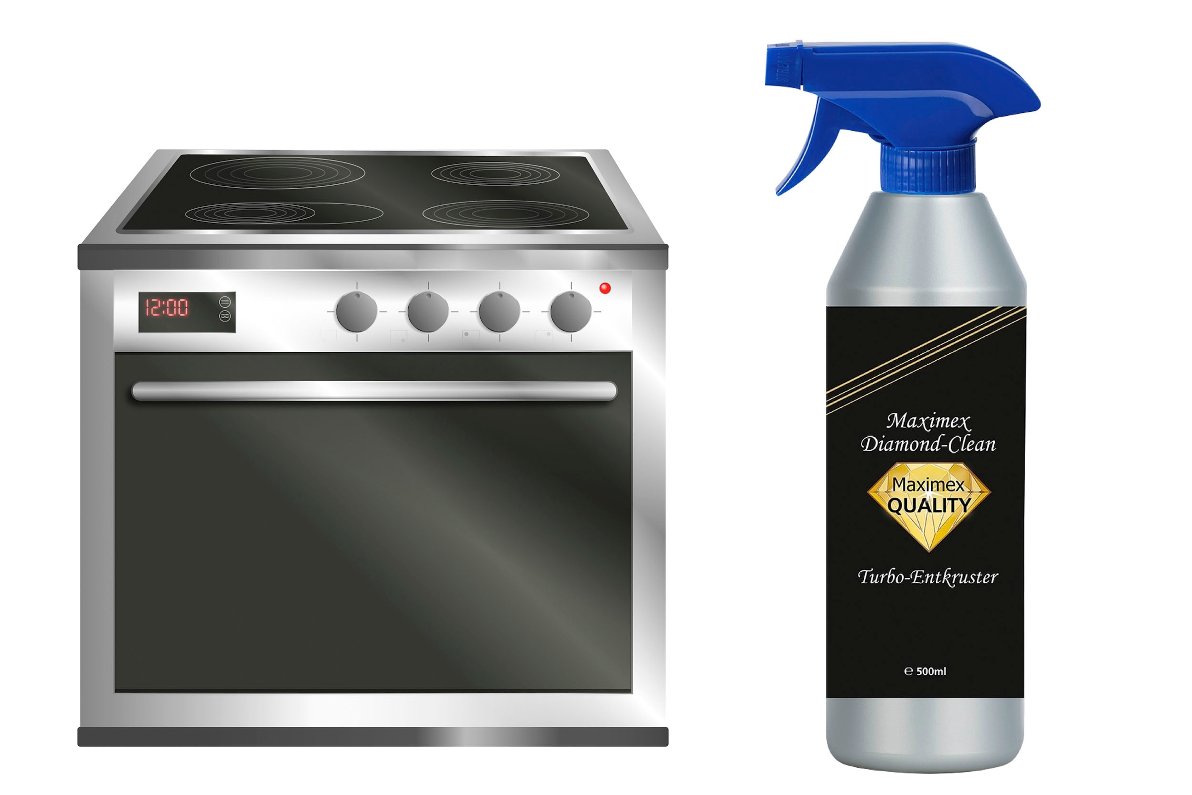 Maximex Backofenreiniger »Diamond Clean«, effektiver Reiniger gegen Verschmutzungen für Backofen und Grill