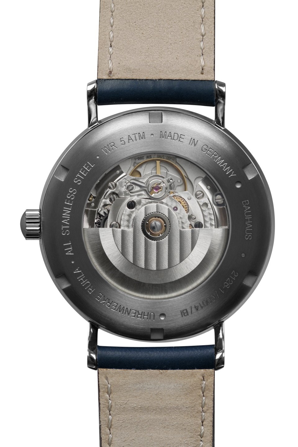 bauhaus Automatikuhr »Bauhaus Automatic Regulator«, Armbanduhr, Herrenuhr, Datum, Lederarmband, Made in Germany