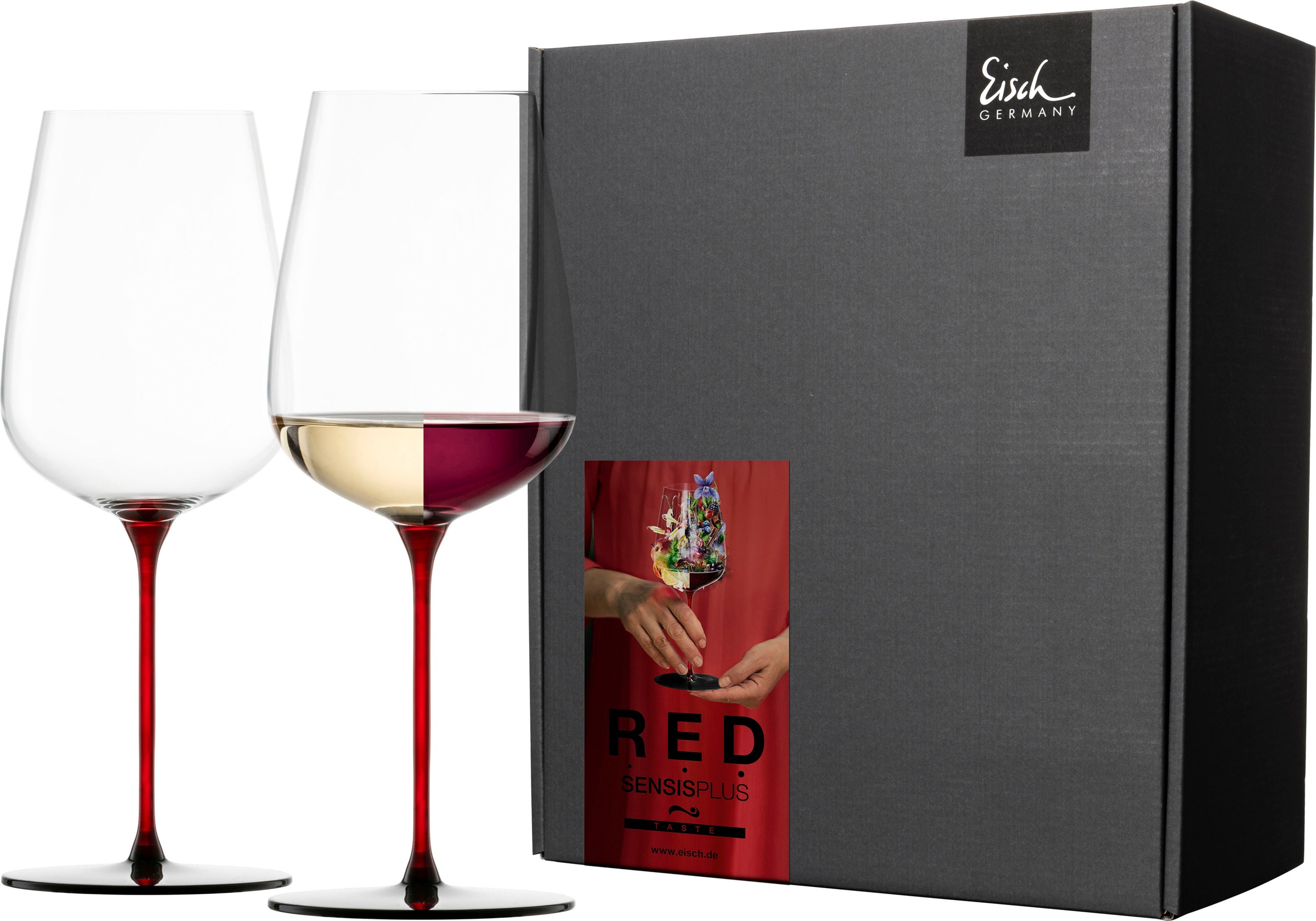 Eisch Weinglas »RED SENSISPLUS«, (Set, 2 tlg., 2 Gläser im Geschenkkarton), günstig online kaufen