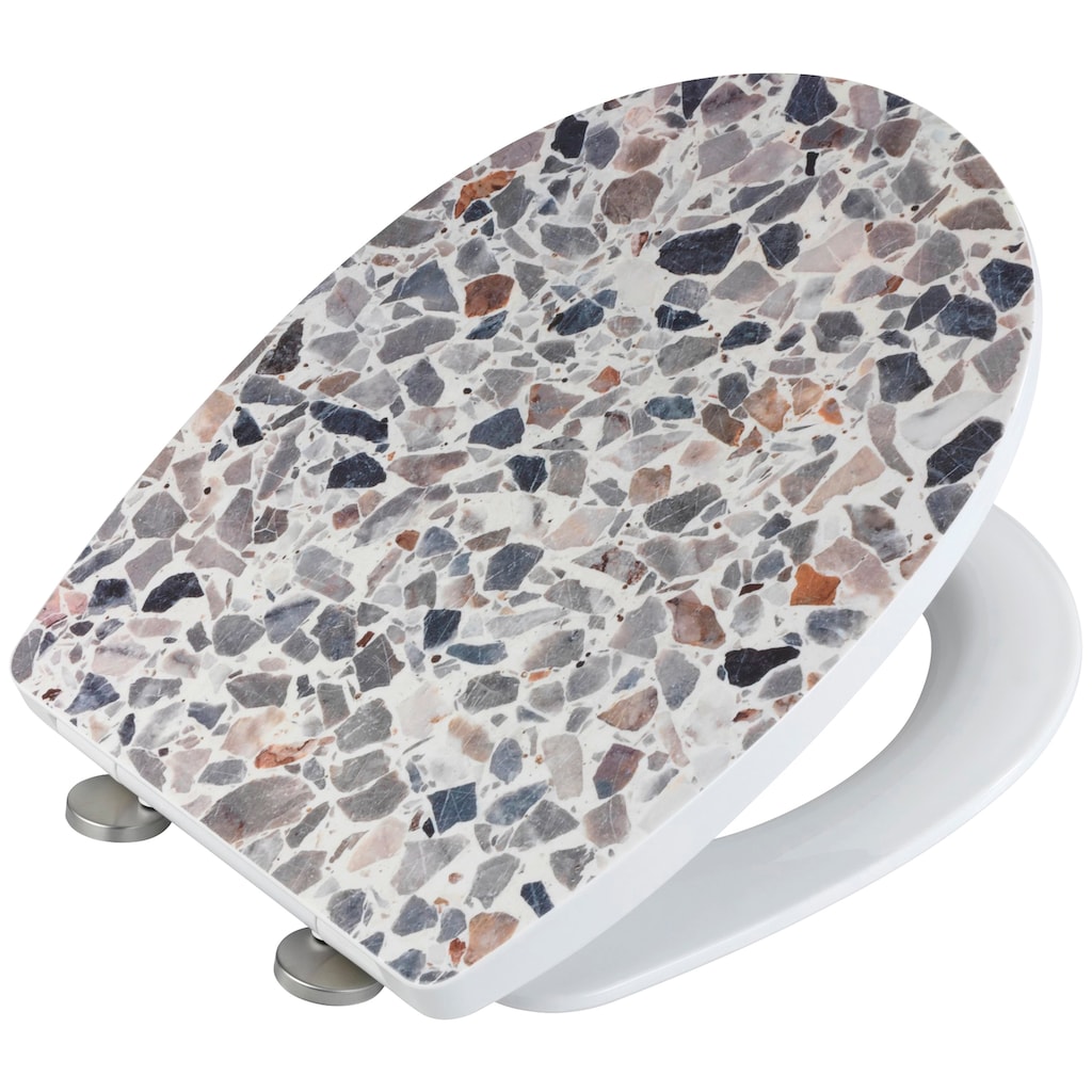 WENKO WC-Sitz »Terrazzo High Gloss«, (1 St.)