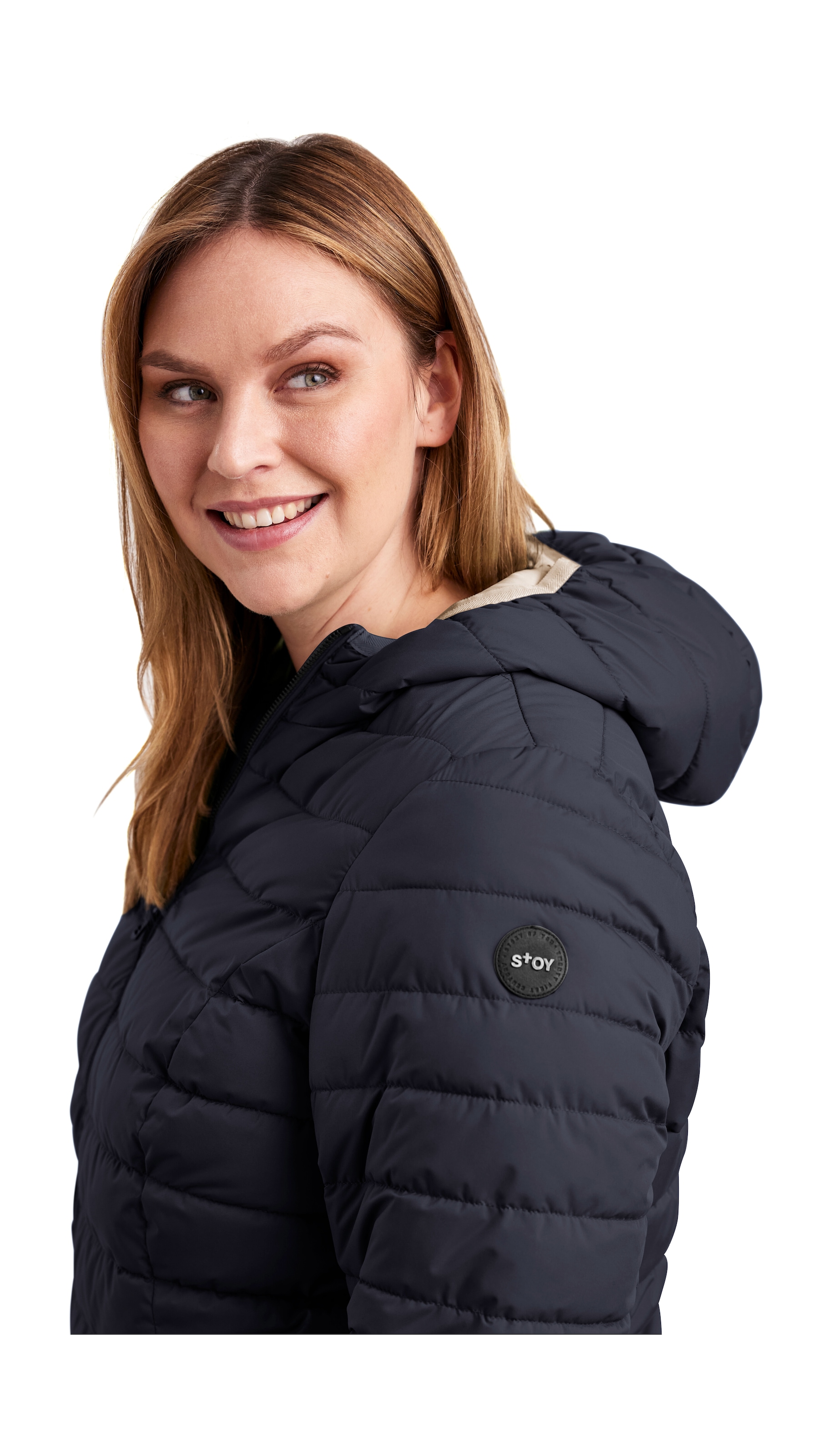 STOY Steppjacke »STS 3 WMN QLTD JCKT«, atmungsaktive, wasserabweisende Damen Steppjacke in großen Größen