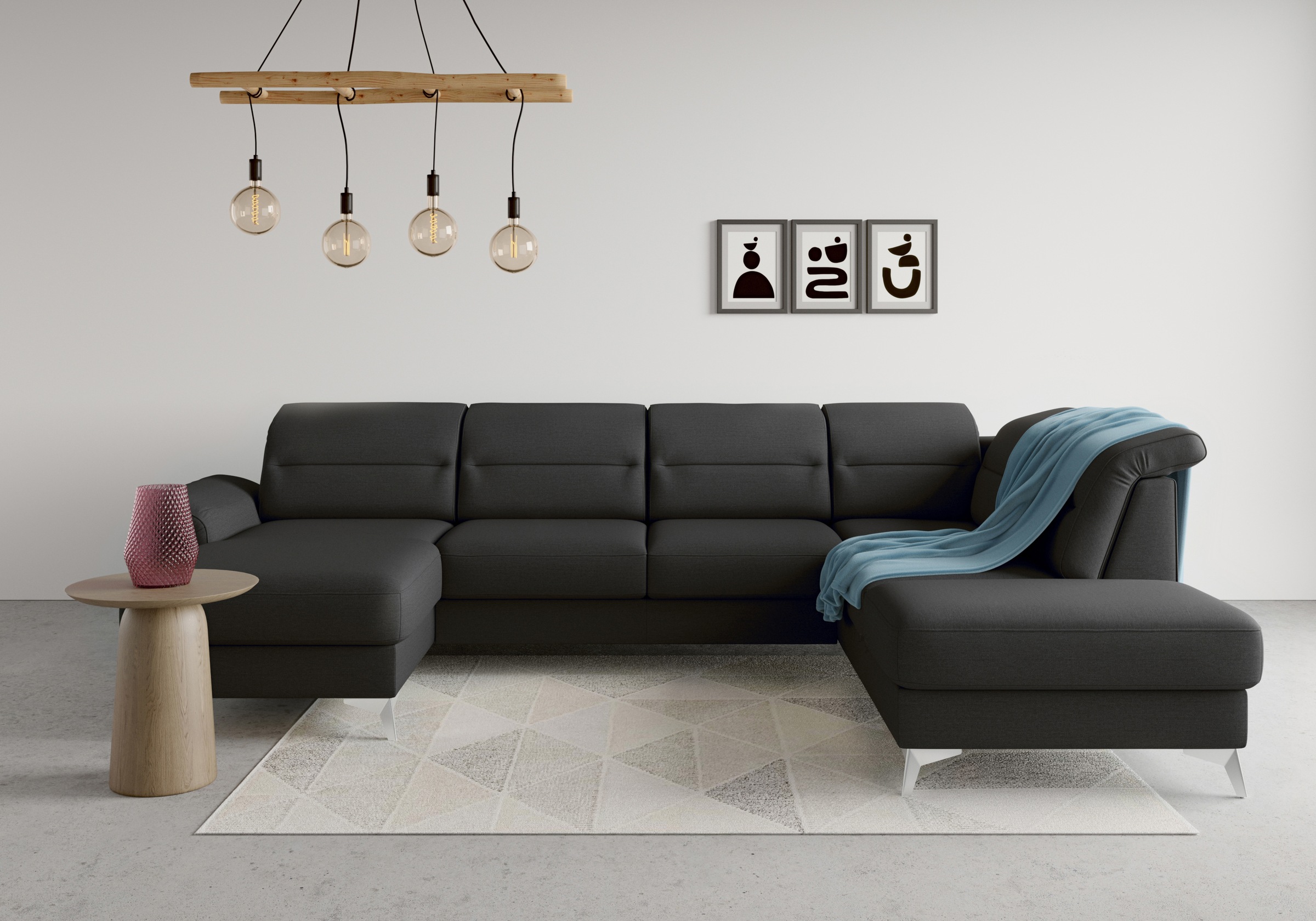 sit&more Wohnlandschaft »Sinatra U-Form«, optional mit Kopfteilverstellung günstig online kaufen