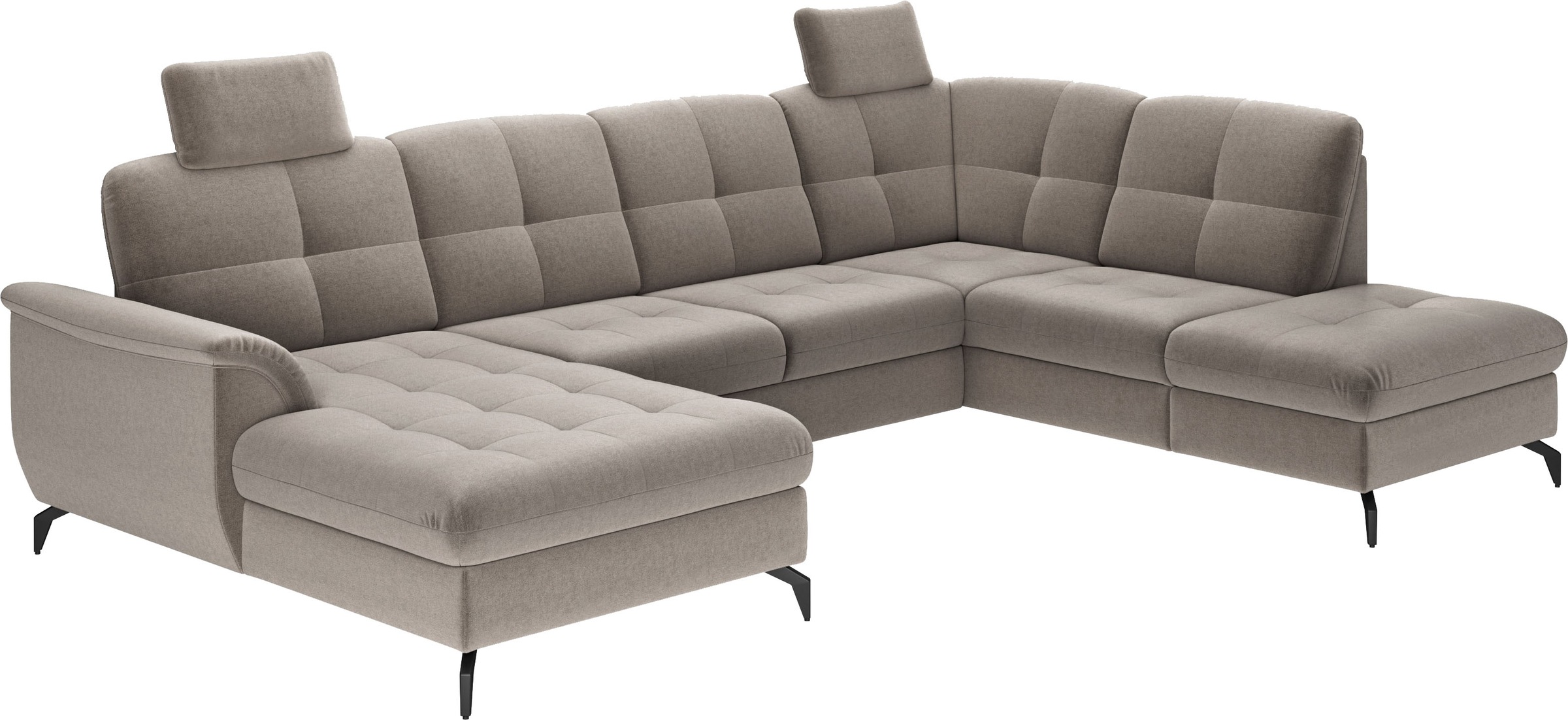 sit&more Wohnlandschaft »Zora U-Form«, wahlweise mit Bettfunktion und Bettkasten