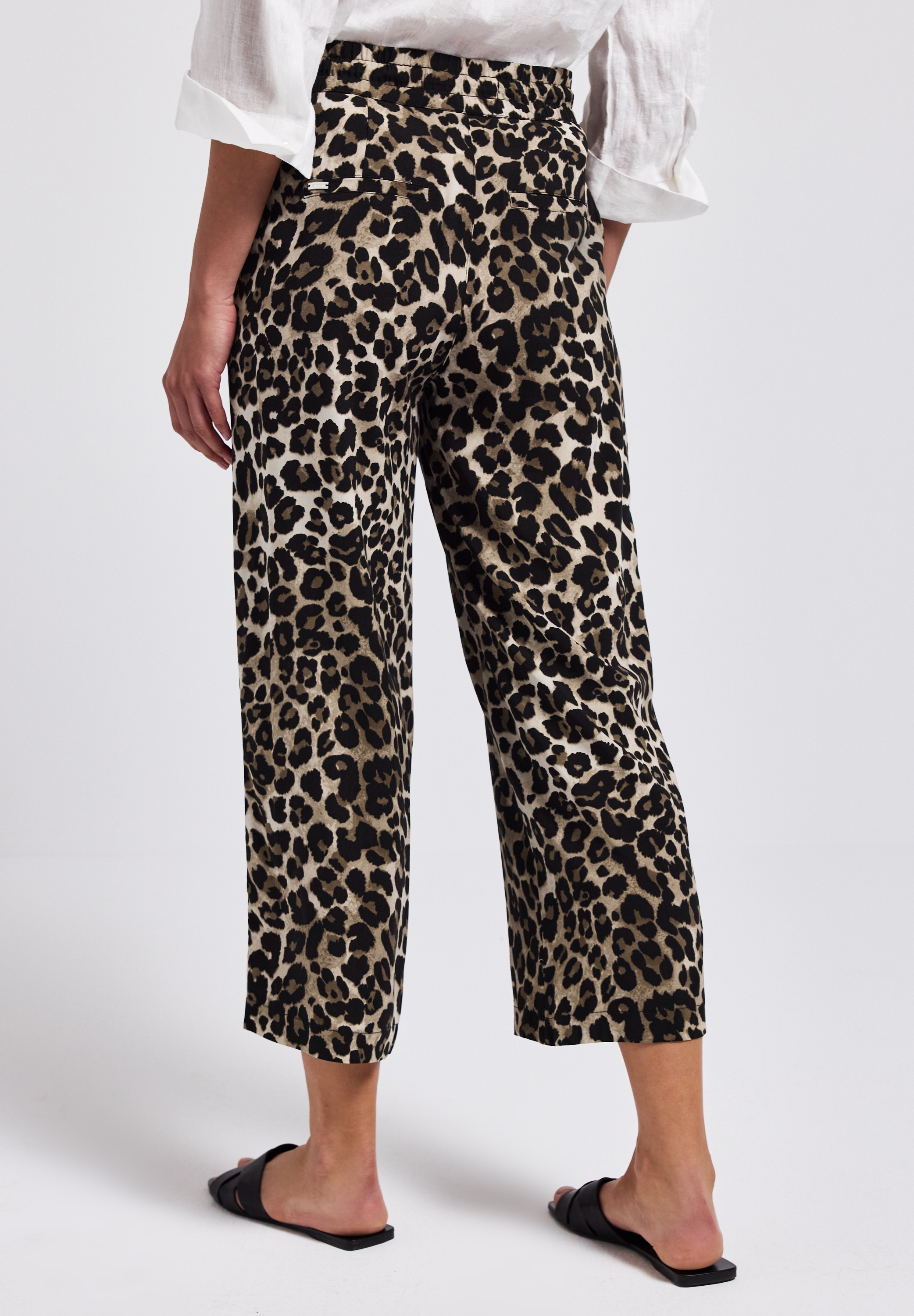 STREET ONE Stoffhose »Style Emee«  Sommerhose mit elastischem Bund und Tunnelzug, mit grafischem Muster