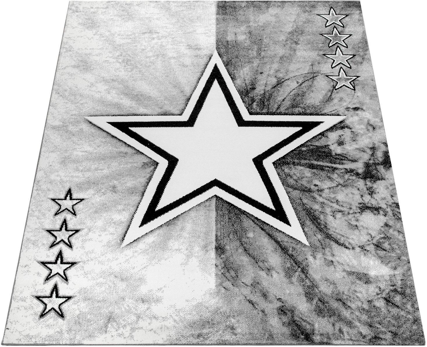 Paco Home Teppich »ECE 995«, rechteckig, Kurzflor, modernes Design, Motiv Stern kaufen