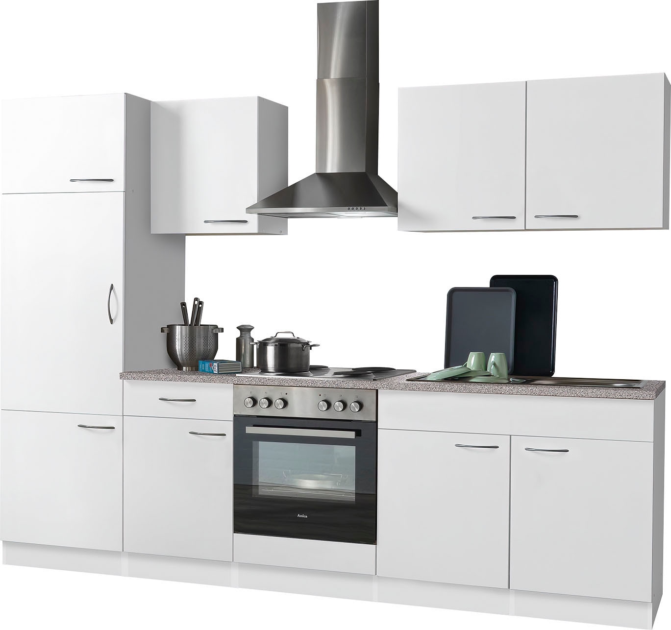 wiho Küchen Küchenzeile »Kiel«, E-Geräten, Breite cm kaufen online mit 270