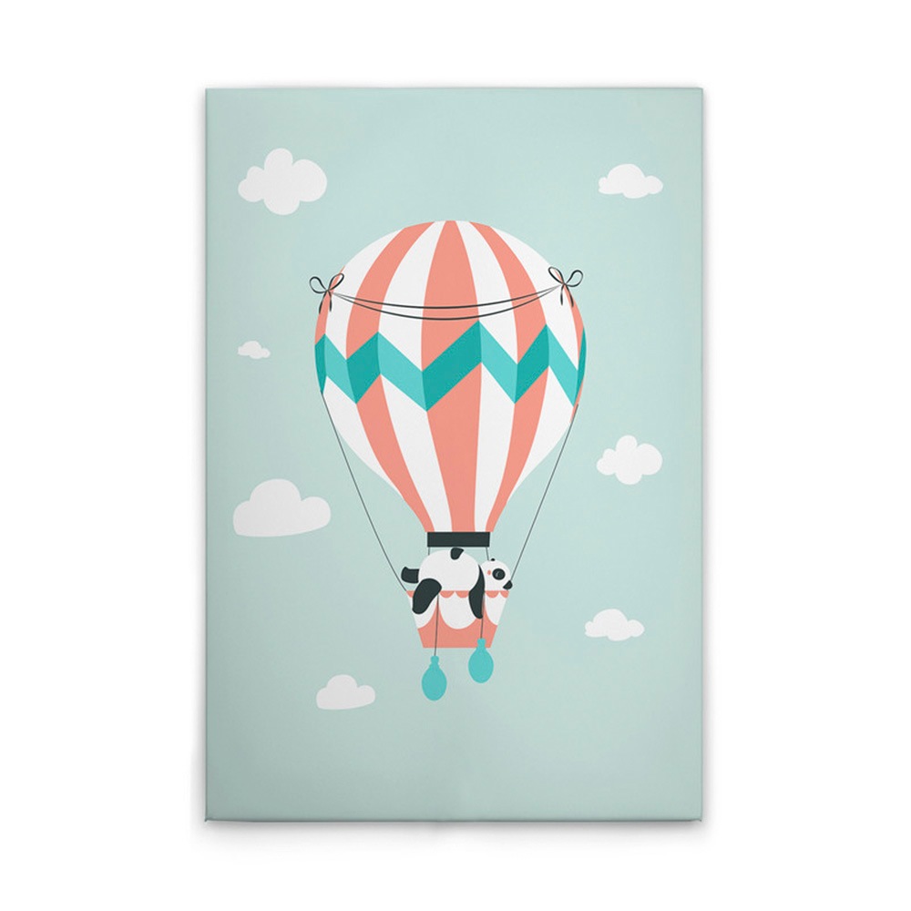 A.S. Création Leinwandbild »Animal Balloon 1 - Wandbild Grün Weiß Rot Keilr günstig online kaufen