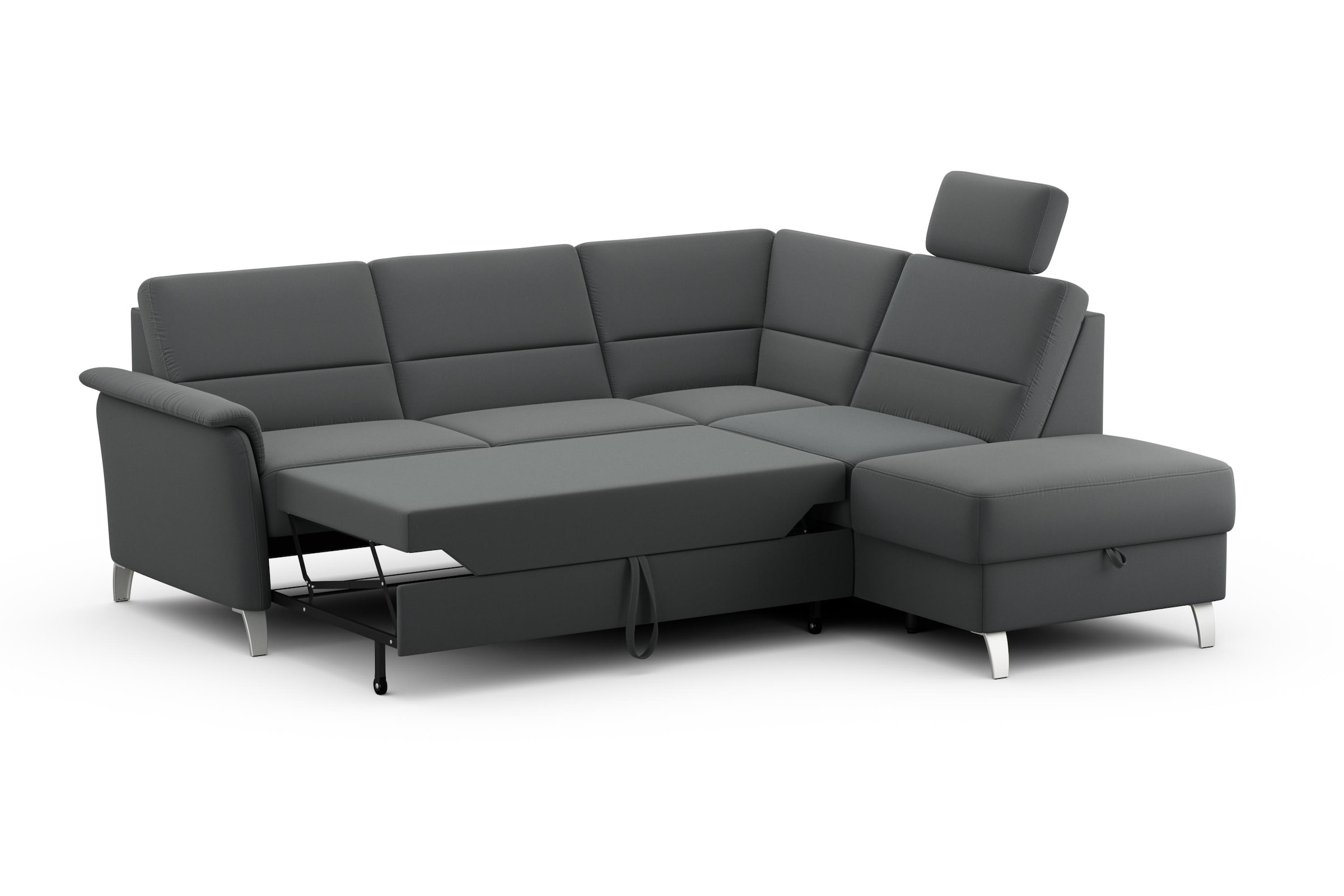 sit&more Ecksofa »Palmera L-Form, B: 236 cm«, optional Bettfunktion & Bettkasten, Federkern