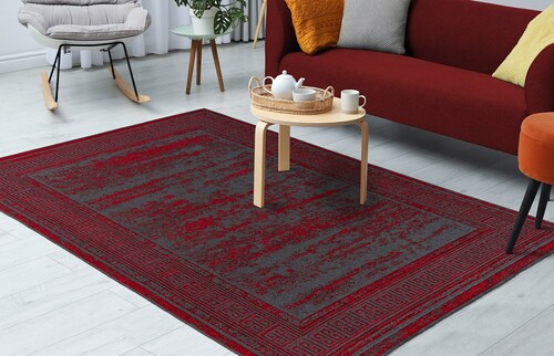 Kayoom Teppich "Kalevi 300" rechteckig 8 mm Höhe Flachgewebe günstig online kaufen