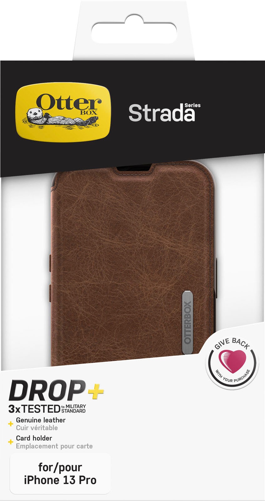 Handyhülle »Strada Folio Series für Apple iPhone 13 Pro, Espresso Brown«