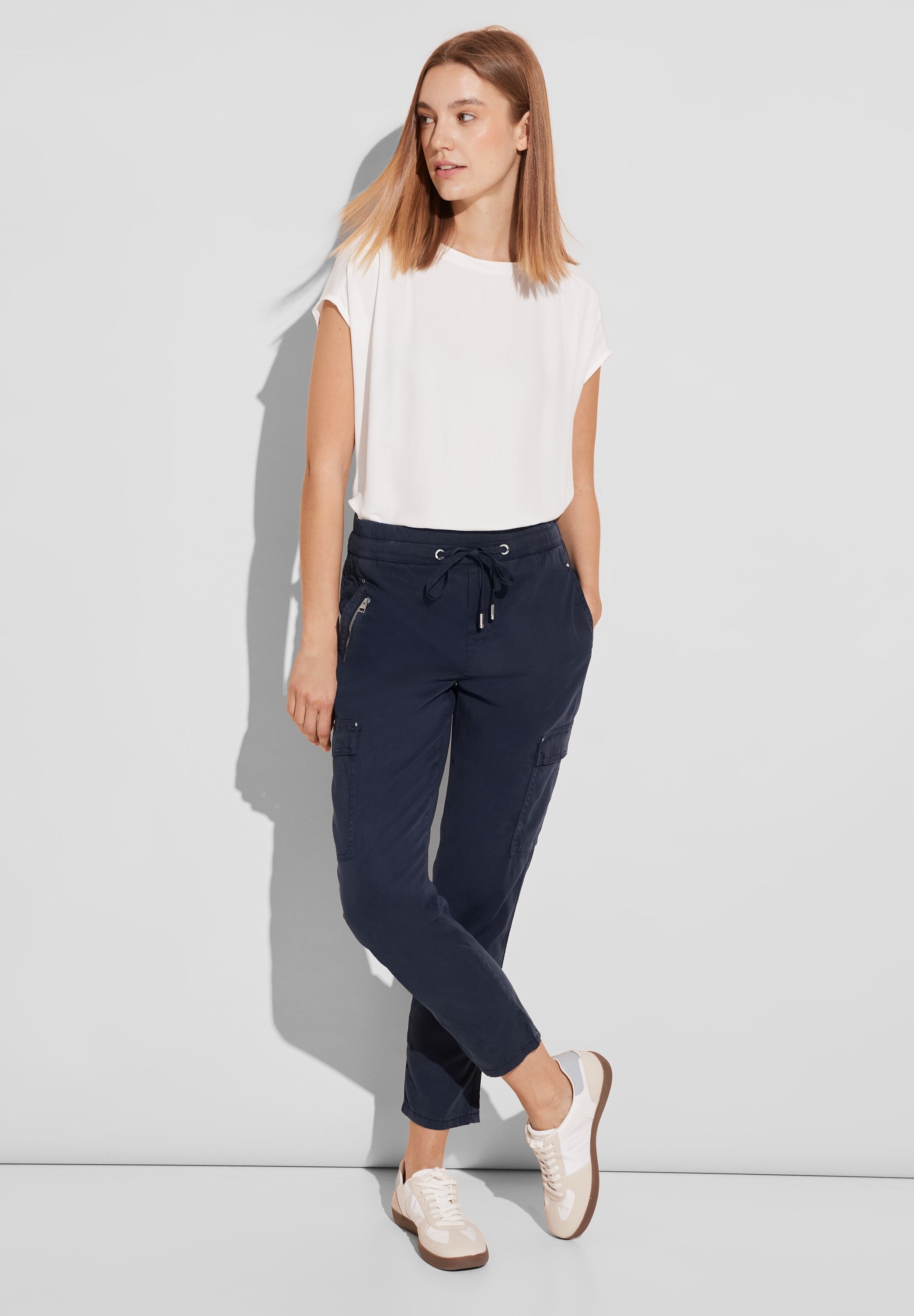 STREET ONE Cargohose, im Jogging-Stil