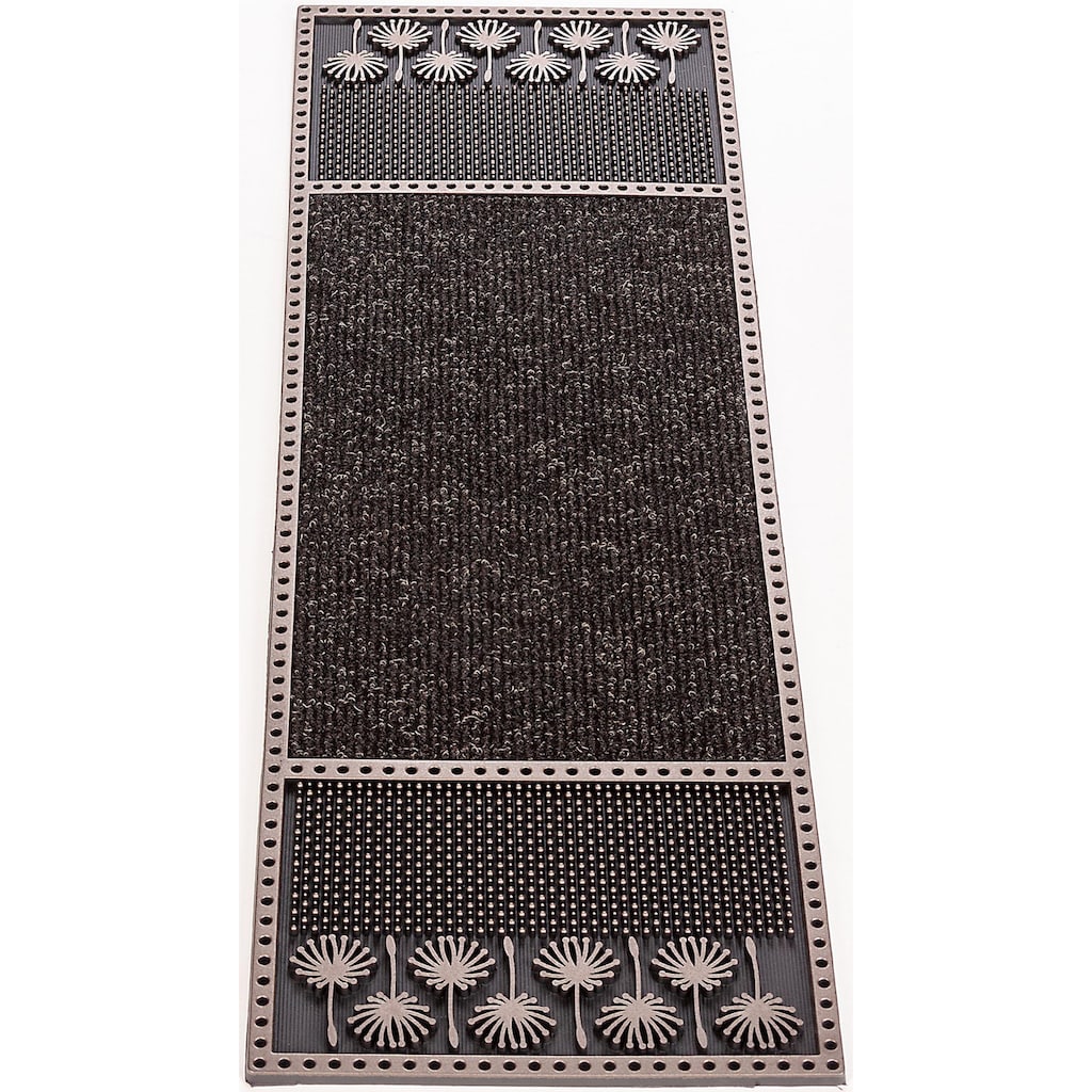 Home2Fashion Fußmatte »CC Clean Dandeli«, rechteckig, schmale Schmutzfangmatte, strapazierfähig, In- und Outdoor geeignet
