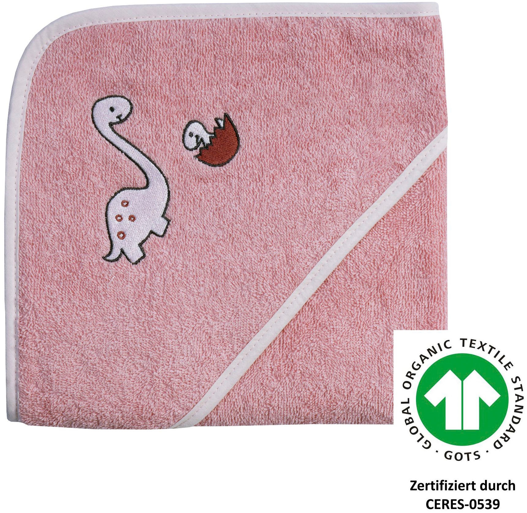 Wörner Kapuzenhandtuch »Dinofamilie«, (1 St.), Biobaumwolle, mit Kapuze, ma günstig online kaufen