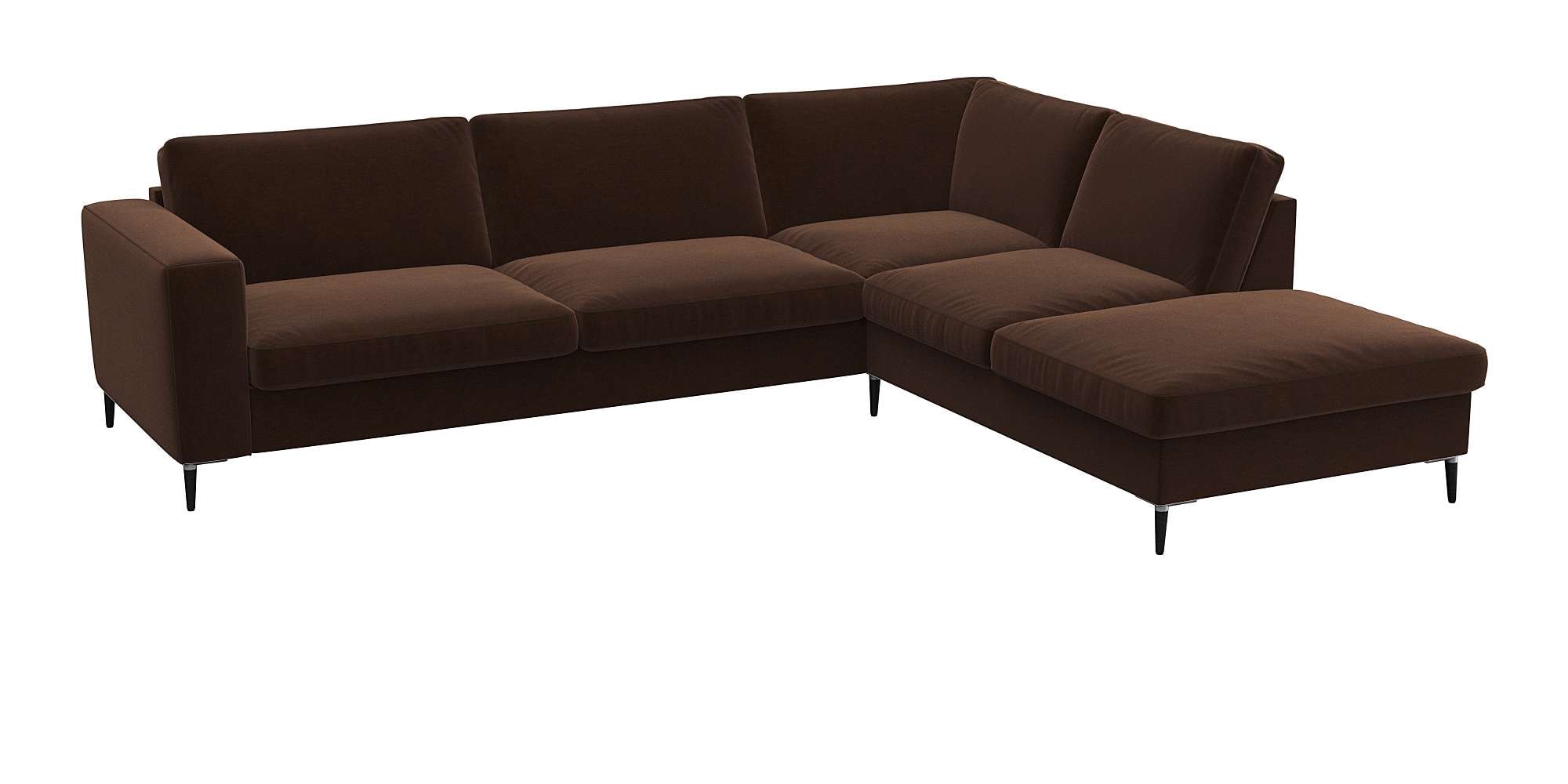 FLEXLUX Ecksofa "Fiore, super Sitzkomfort durch Kaltschaum im Sitz, L-Form" günstig online kaufen