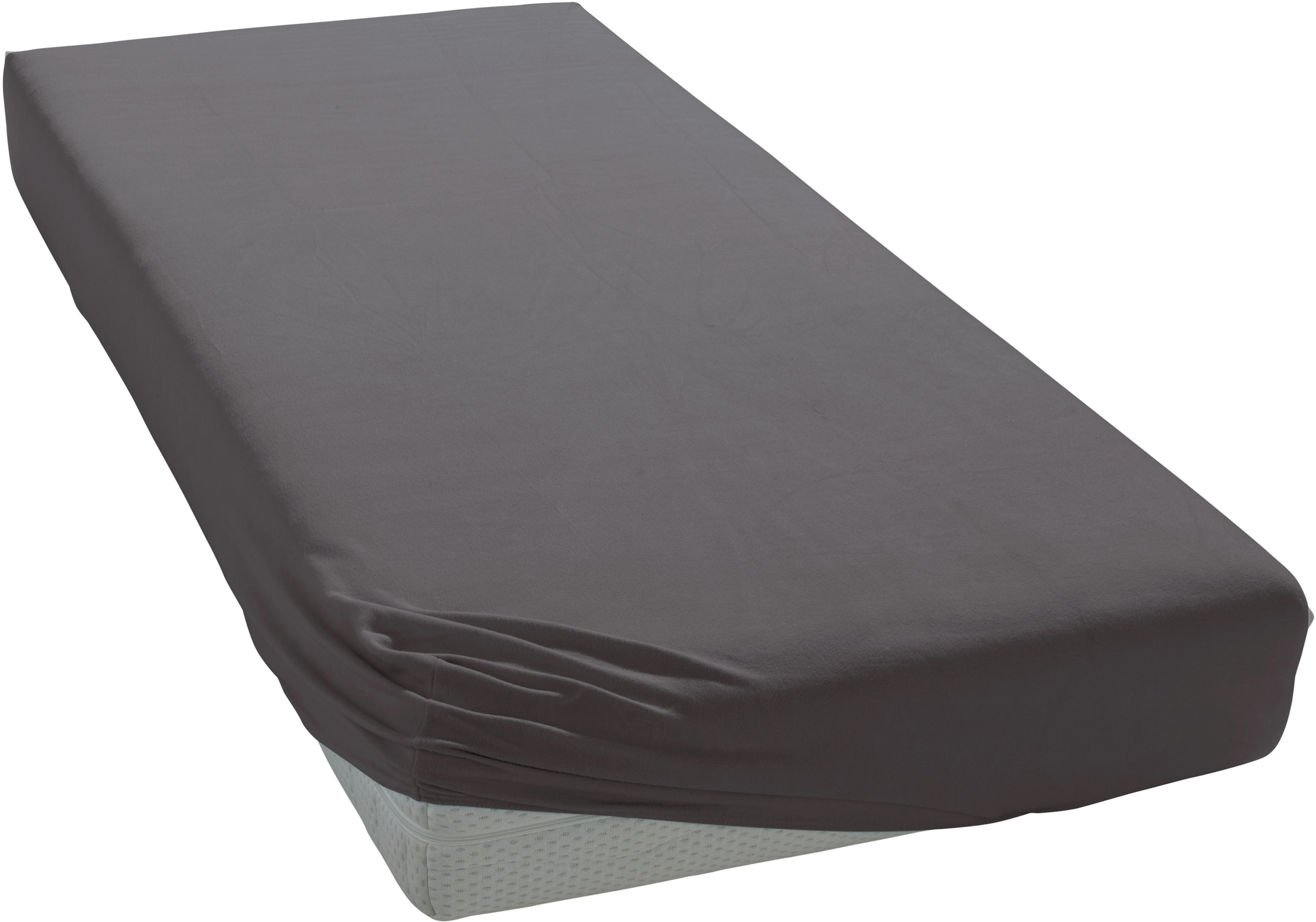 Janine Janine Spannbetttuch Elastic-Jersey 5002 titan (78) Größe:  200x200 günstig online kaufen