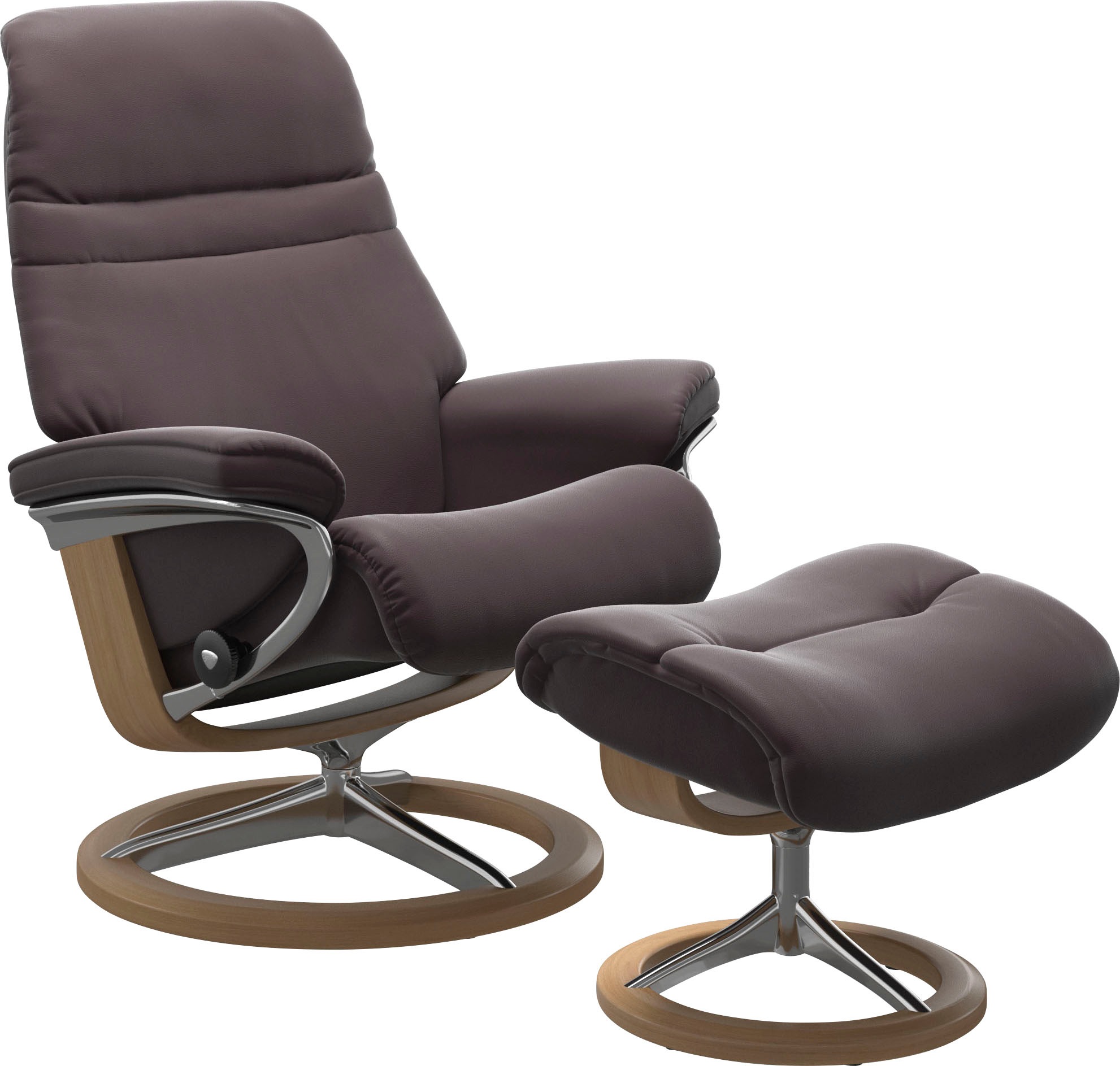 Stressless® Relaxsessel »Sunrise«, (Set, Relaxsessel mit Hocker), mit Signa günstig online kaufen
