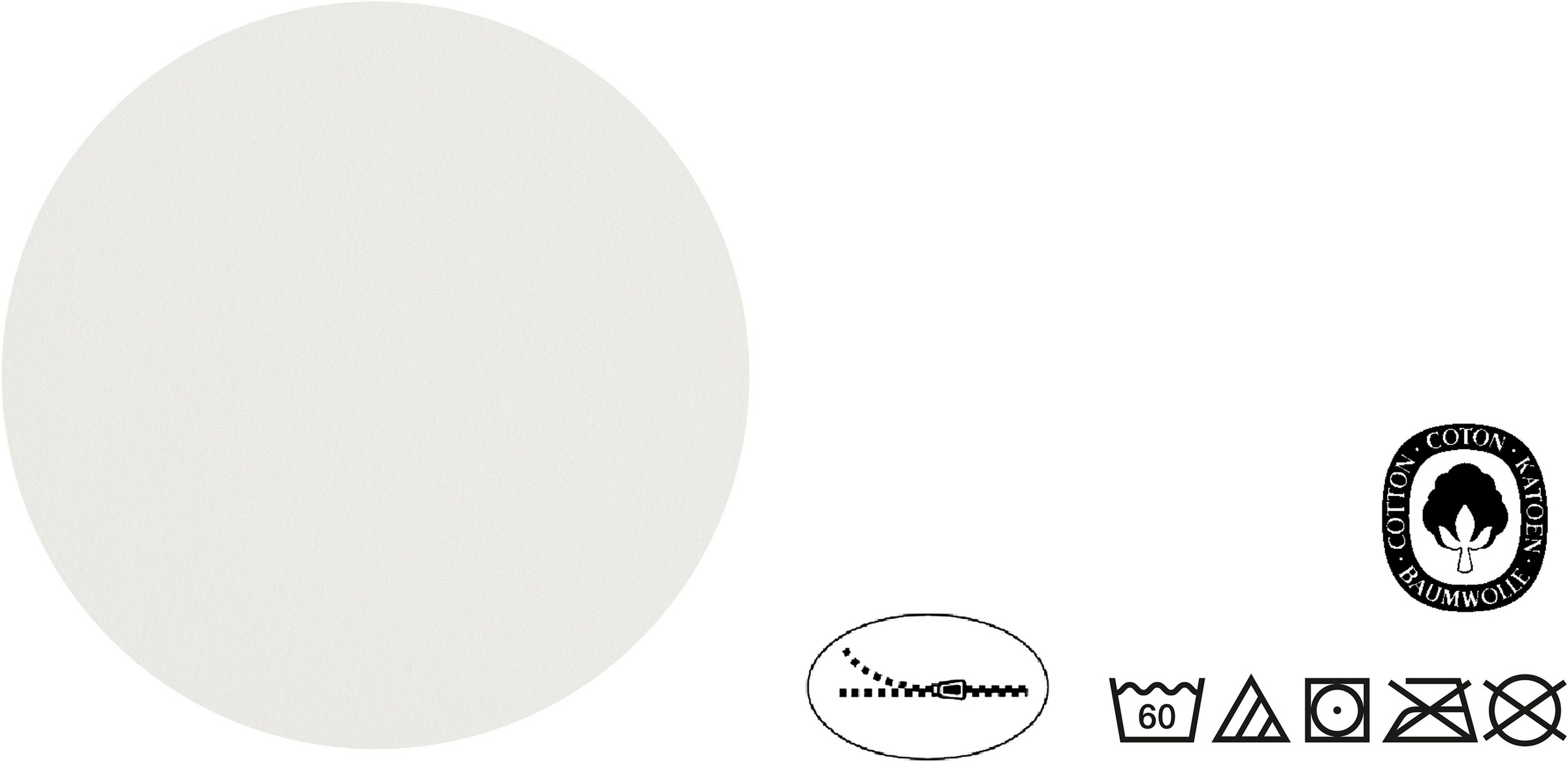 Biberna Kissenbezug »Michi«, (2 Stück), verschiedene Größen, OEKO-TEX® zertifiziert