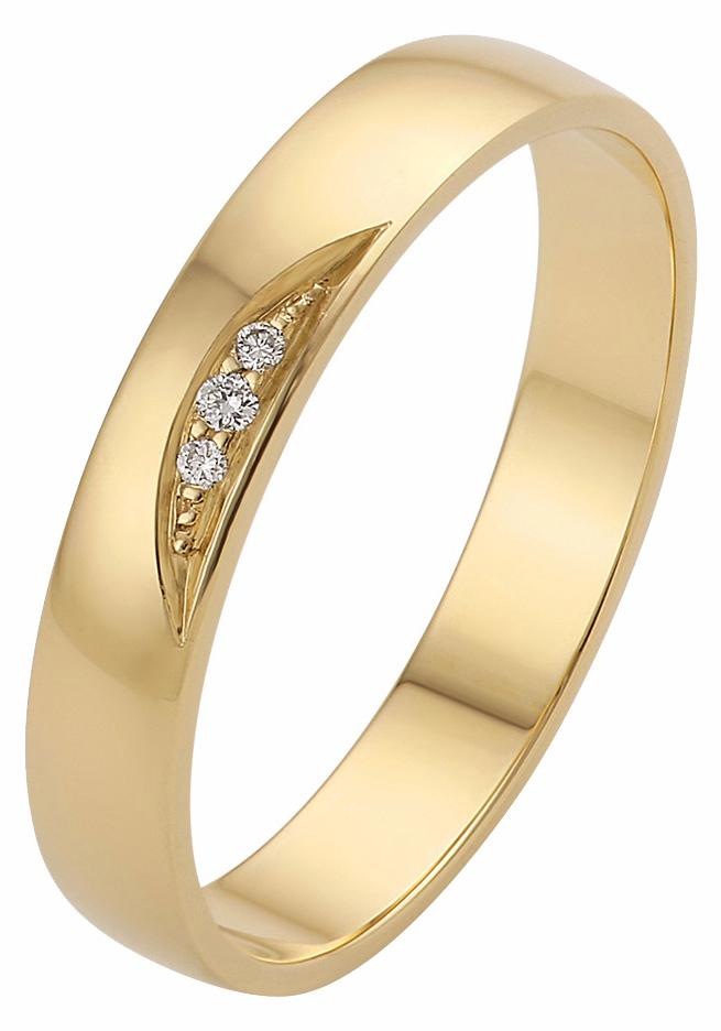 Firetti Trauring »Schmuck Geschenk Gold 375 Hochzeit Ehering "LIEBE"«, Made in Germany, wahlweise mit oder ohne Brillanten