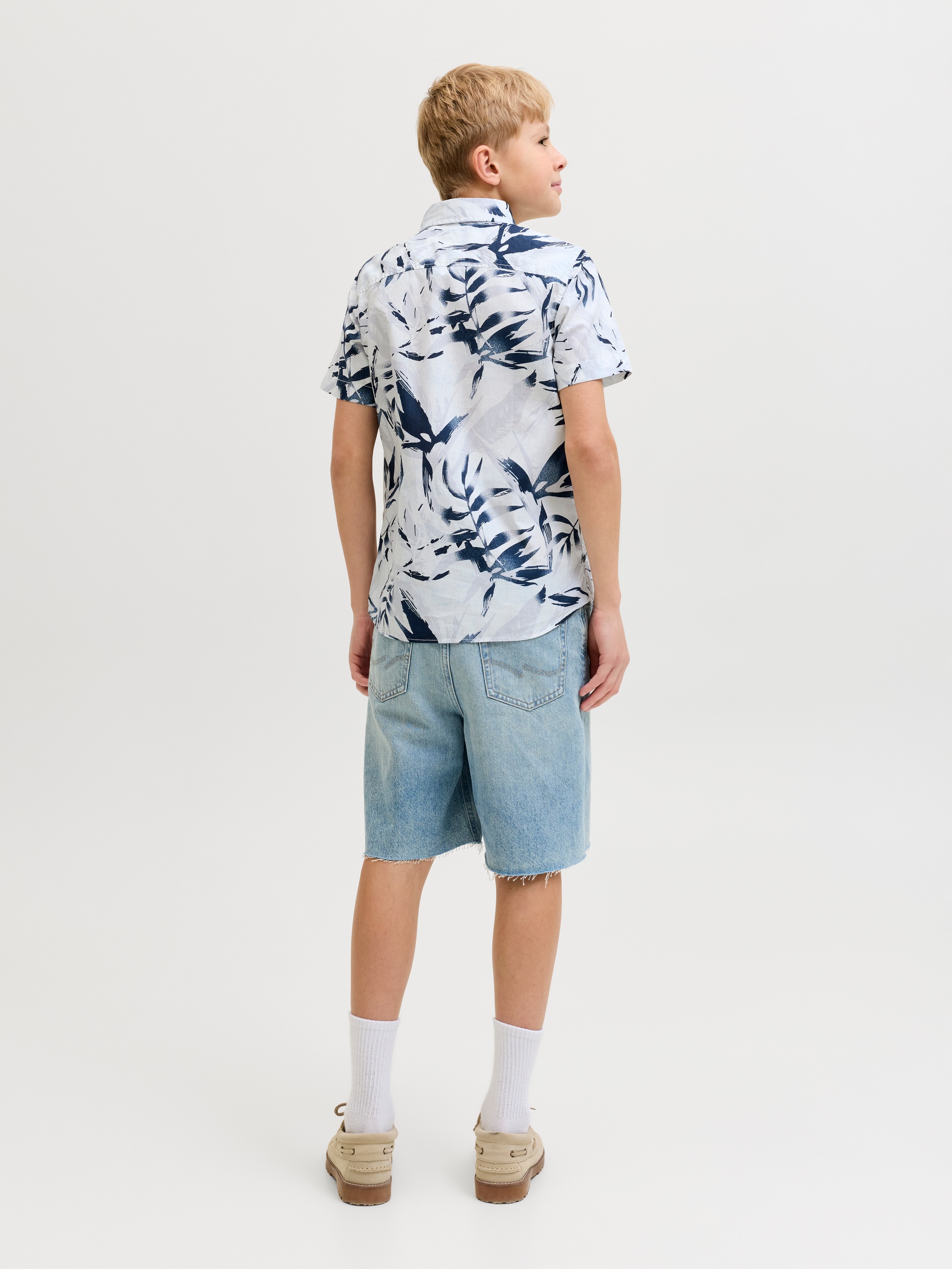 Jack & Jones Junior Kurzarmhemd »JJHONOLULU AOP SHIRT SS JNR« mit Allover-Print