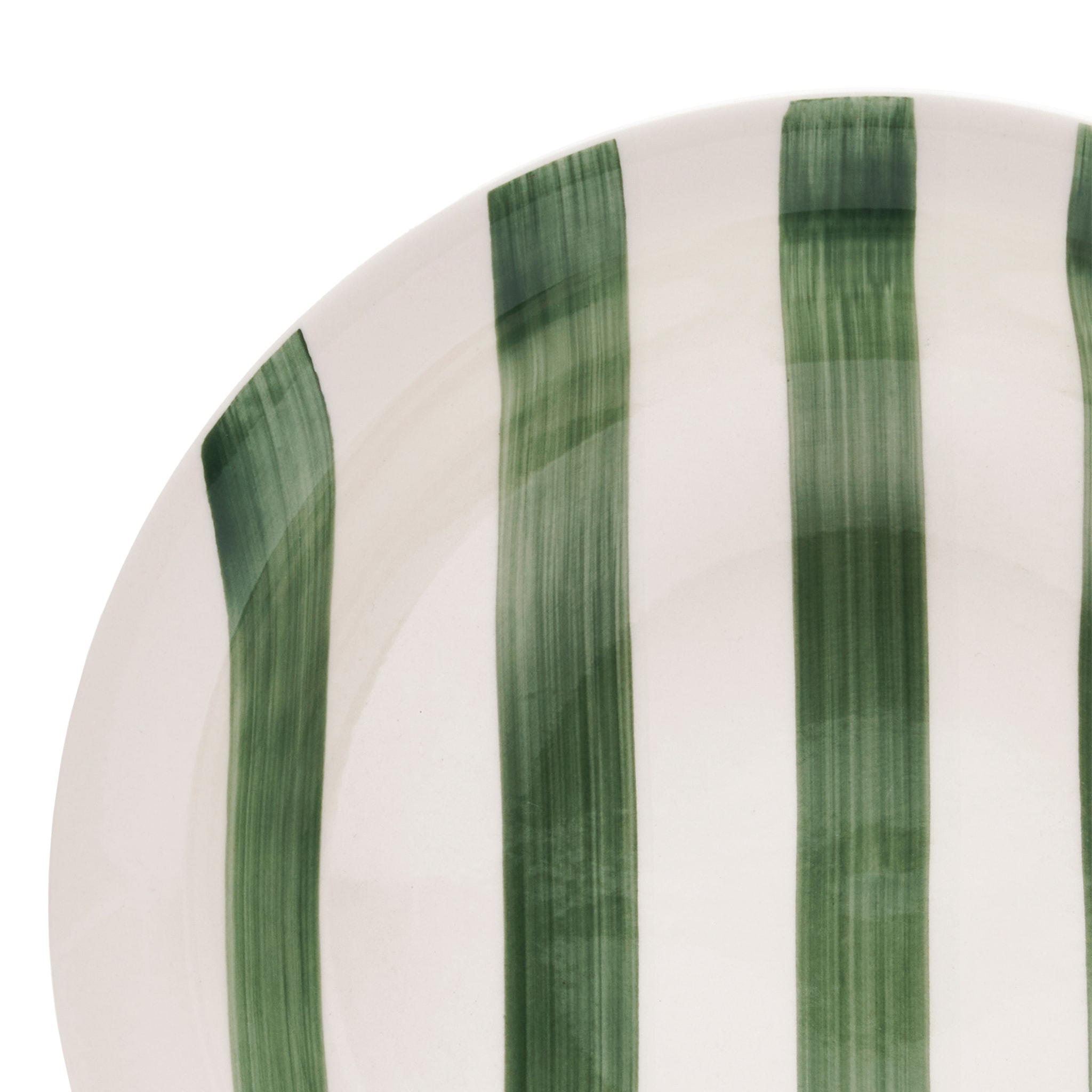 van Well Suppenteller »Mallorca, Teller 21 cm, 6 Stück« Teller Set, Keramik, Streifenoptik, spülmaschinen-/mikrowellengeeignet