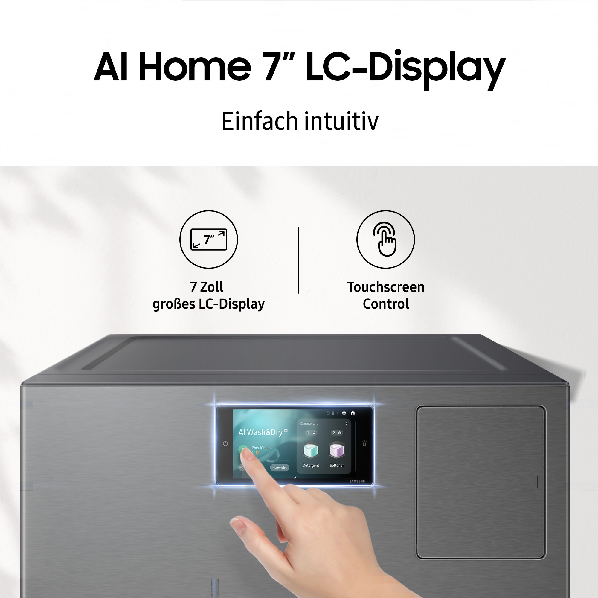 Samsung Waschtrockner »WD18DB8995BZT2«, Trommelreinigung+, Breite 75 cm, Tiefe 92cm, Höhe 111 cm