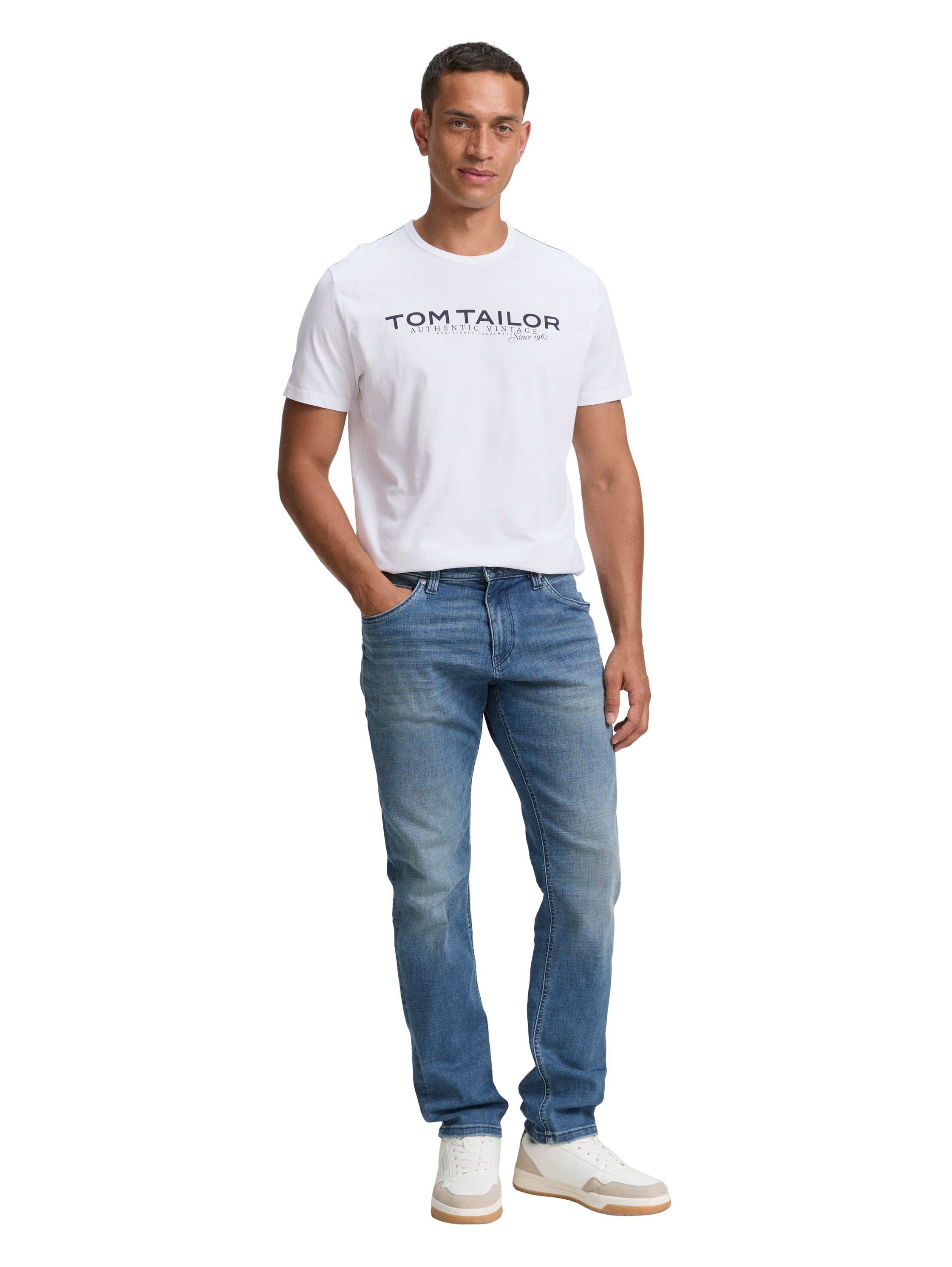 TOM TAILOR Rundhalsshirt mit Logoprint