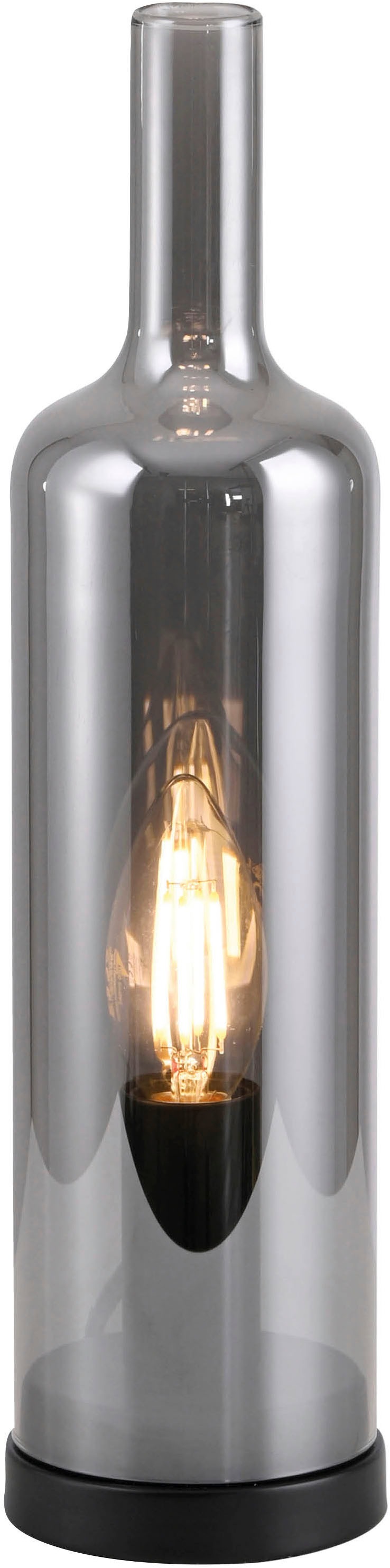 JUST LIGHT LED Tischleuchte »BOTTLE« E14 1 Stk. Schalter, Schnurschalter, Exklusive E14