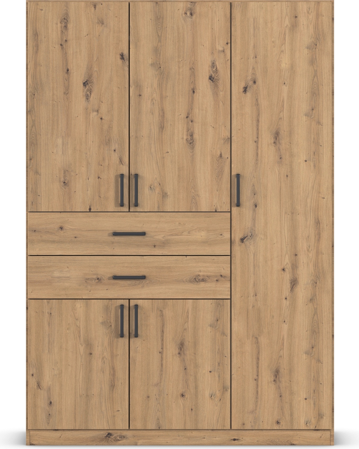 rauch Drehtürenschrank »Kleiderschrank Schrank Garderobe MAIKA mit Dekor-Front«, 2 Schubladen, in verschiedenen Breiten, Höhen, Farben, MADE IN GERMANY